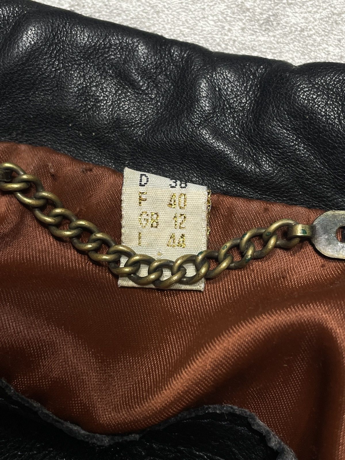 Vintage RARE🔥Vintage Y2K Real Genuine Leather Jacket Avant Garde Size XL / US 12-14 / IT 48-50 - 8 Thumbnail
