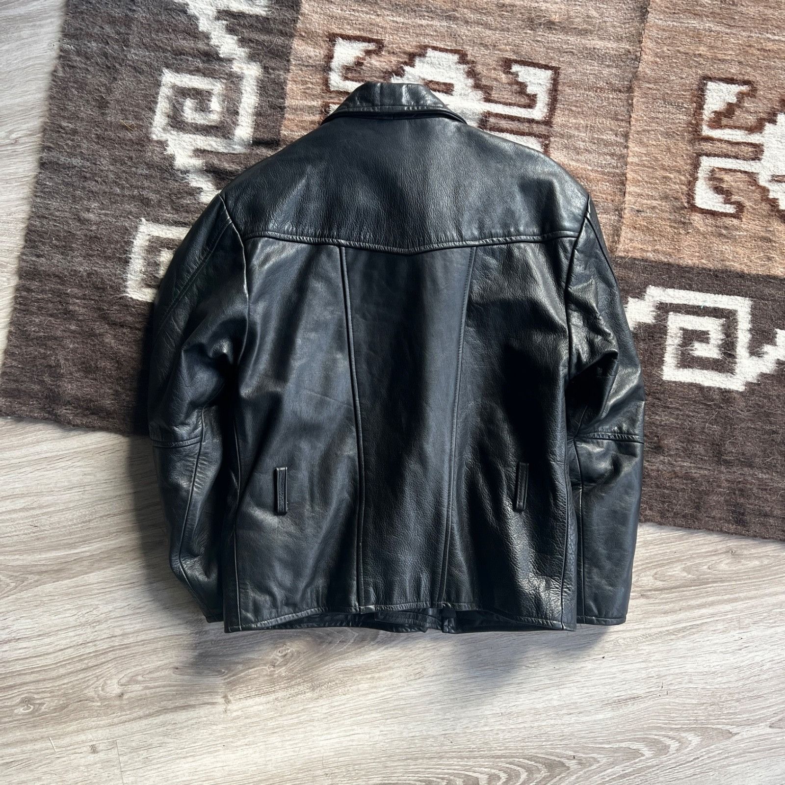 Leather Vintage Real Leather Made in England Biker Jacket 9706AC Size US S / EU 44-46 / 1 - 10 Thumbnail