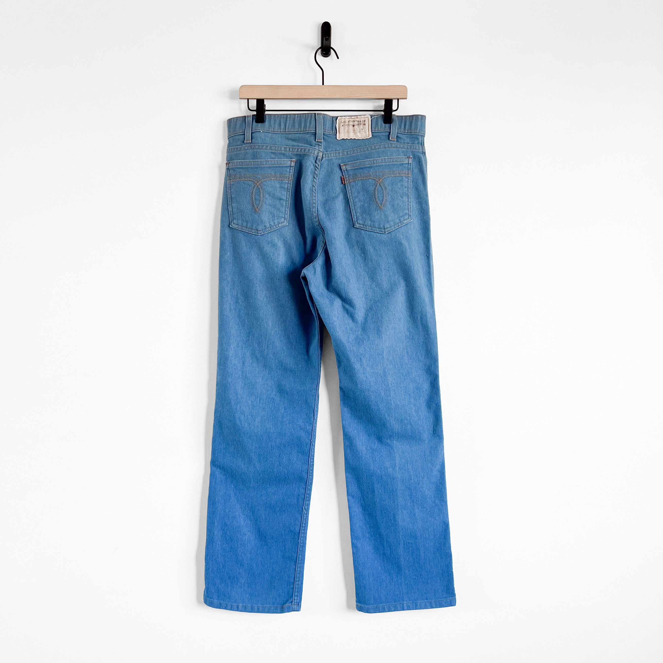 Levi's Vintage Clothing VTG Levi’s Brown Tab Boot Cut Denim Made In USA Size US 33 - 8 Thumbnail