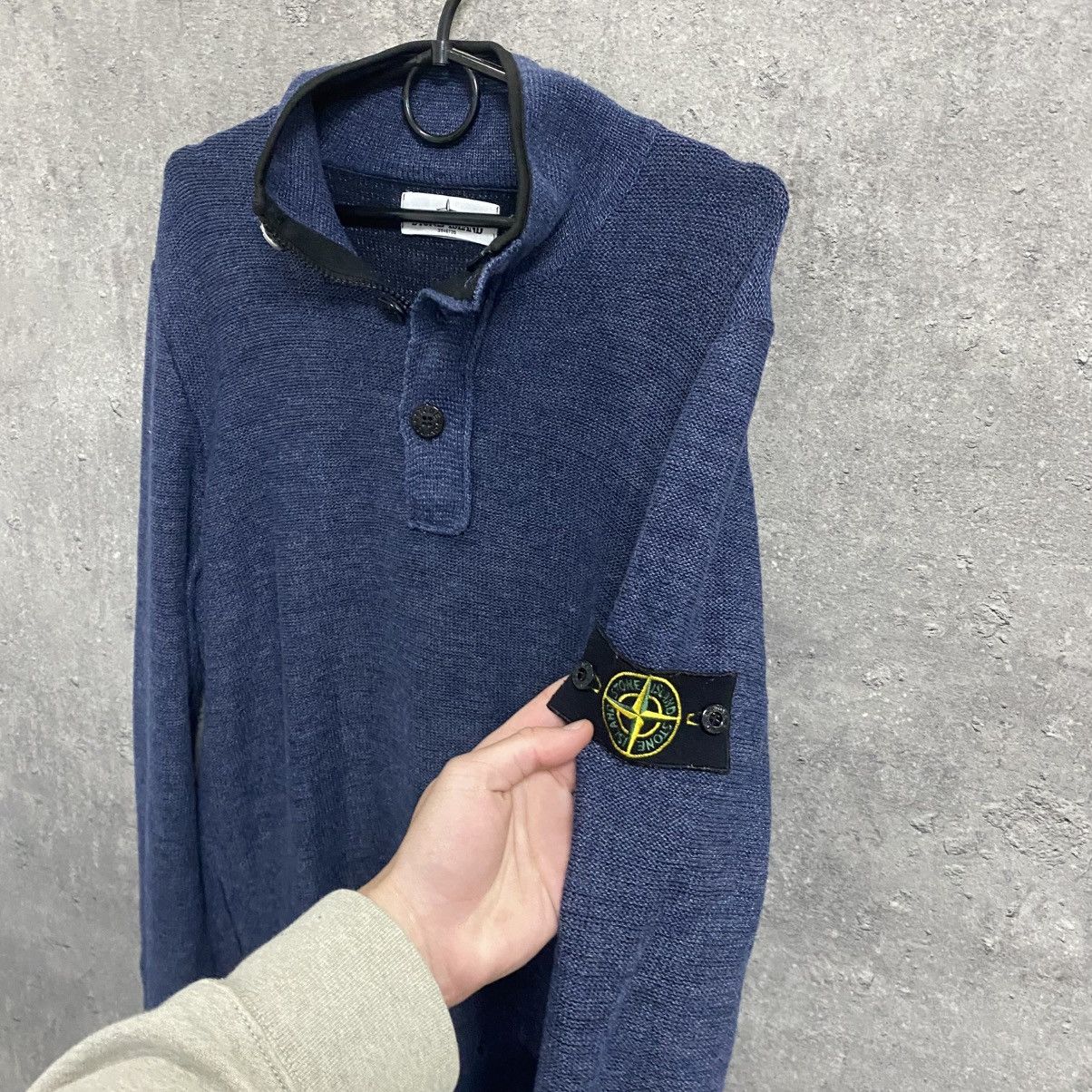 Stone Island Vintage Stone Island Half Zip 1/3 Button Up Zip Hoodie Size US L / EU 52-54 / 3 - 5 Thumbnail