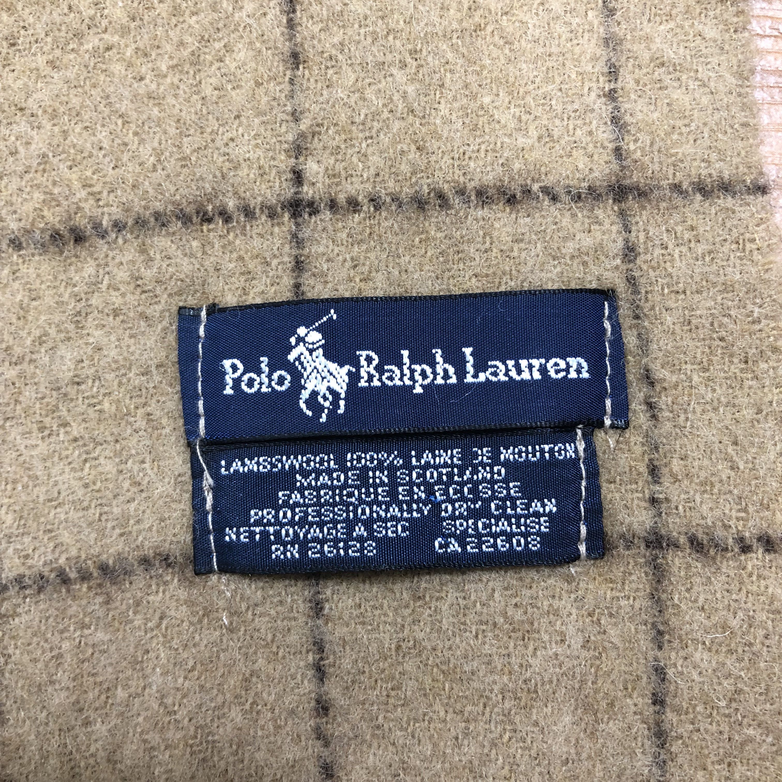 Polo Ralph Lauren Vintage Polo Ralph Lauren Wool Scarf Muffler MF404 Size ONE SIZE - 3 Thumbnail