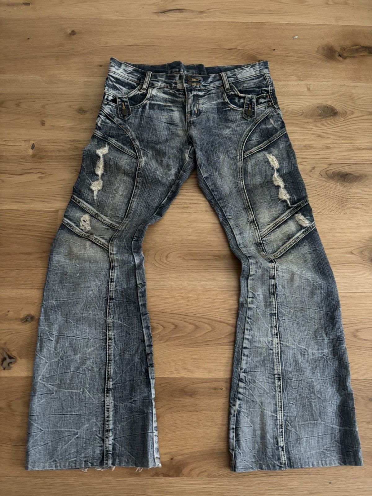 Tornado Mart Tornado Mart Wide Flare Denim Size US 32 / EU 48 - 1 Thumbnail
