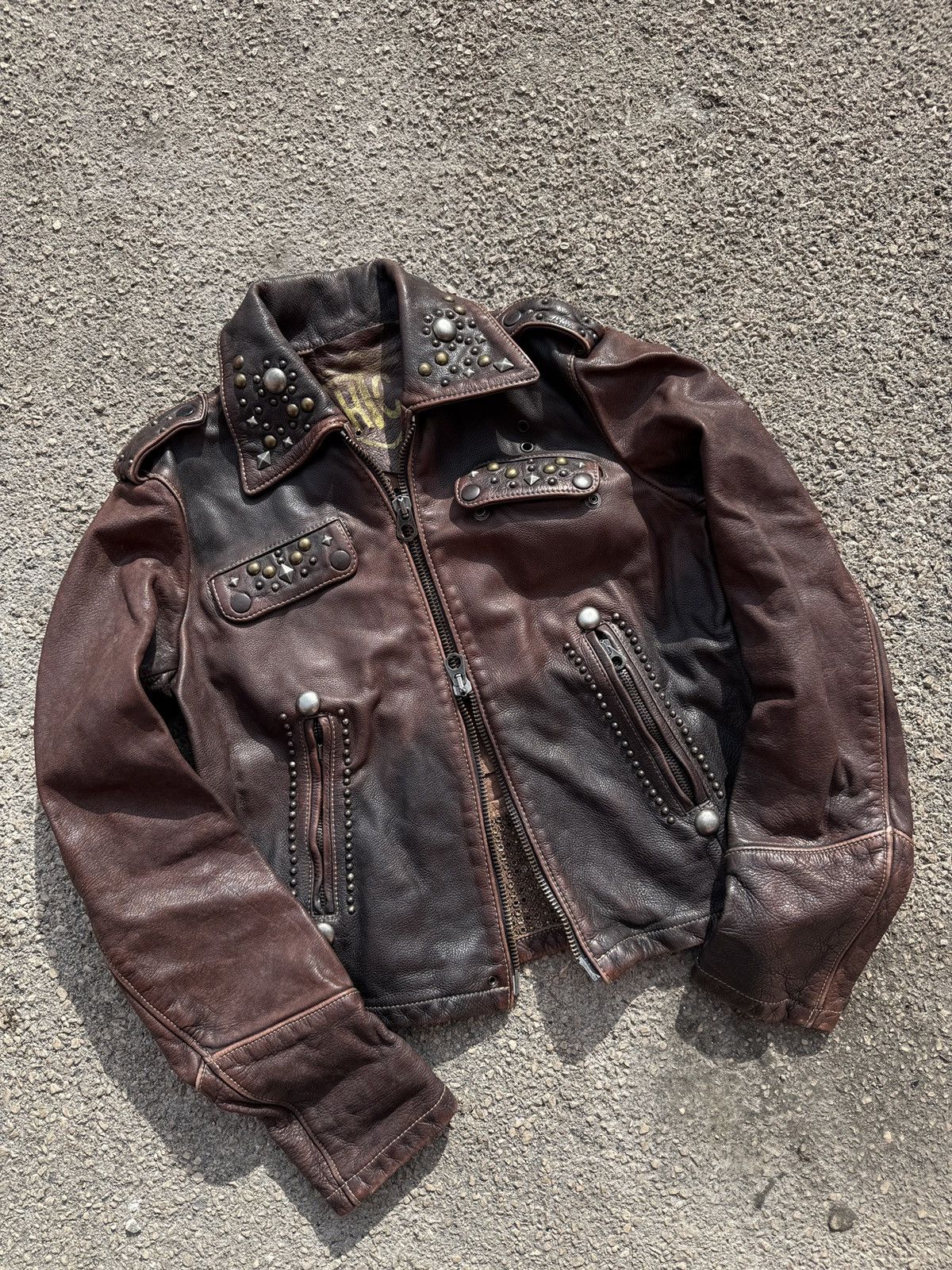 Hollywood Trading Company Hollywood Trading Company HTC studded cowhide leather biker Size M / US 6-8 / IT 42-44 - 1 Thumbnail