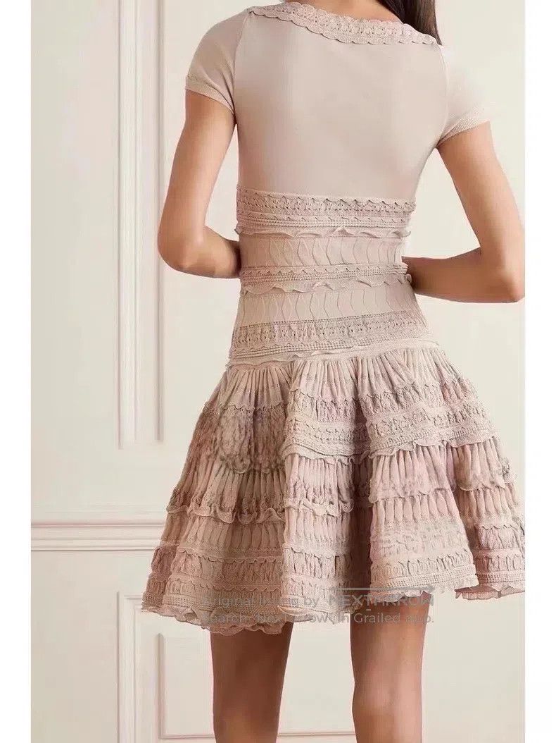 Alaia Alaia Women's lace wool blended dress Size S / US 4 / IT 40 - 2 Thumbnail