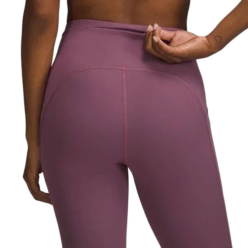 Lululemon LULULEMON Plum Swift Speed High-Rise Crop 21" Leggings Size 28" / US 6 / IT 42 - 3 Thumbnail