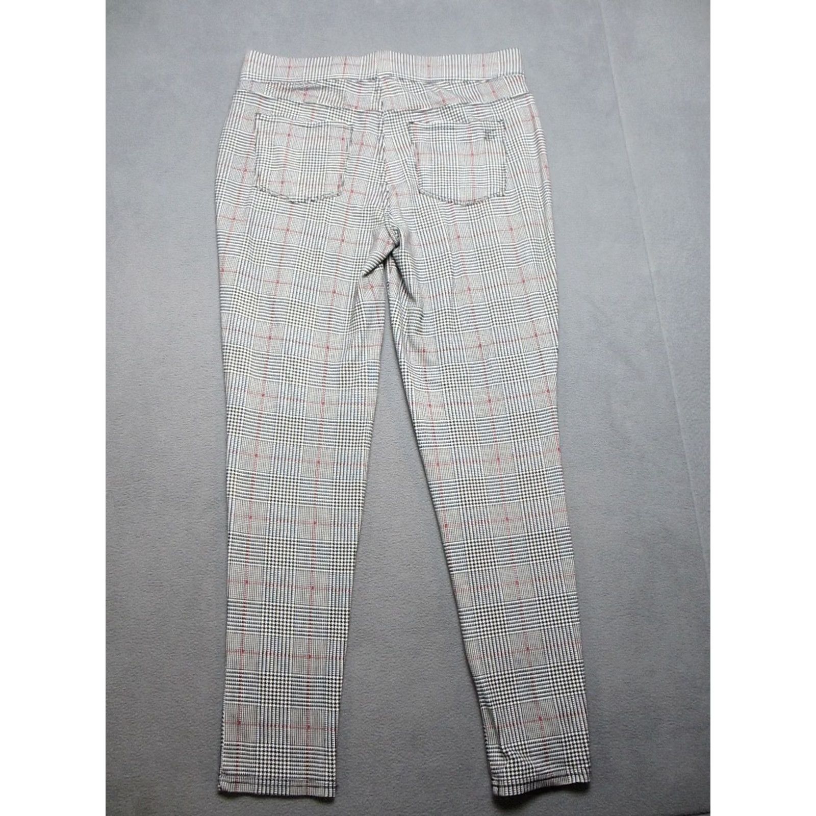 Vintage Seven7 Pants Women Large White Ponte Glen Plaid Stretch Mid Rise Pull On Legging Size 36" / US 14 / IT 50 - 3 Thumbnail