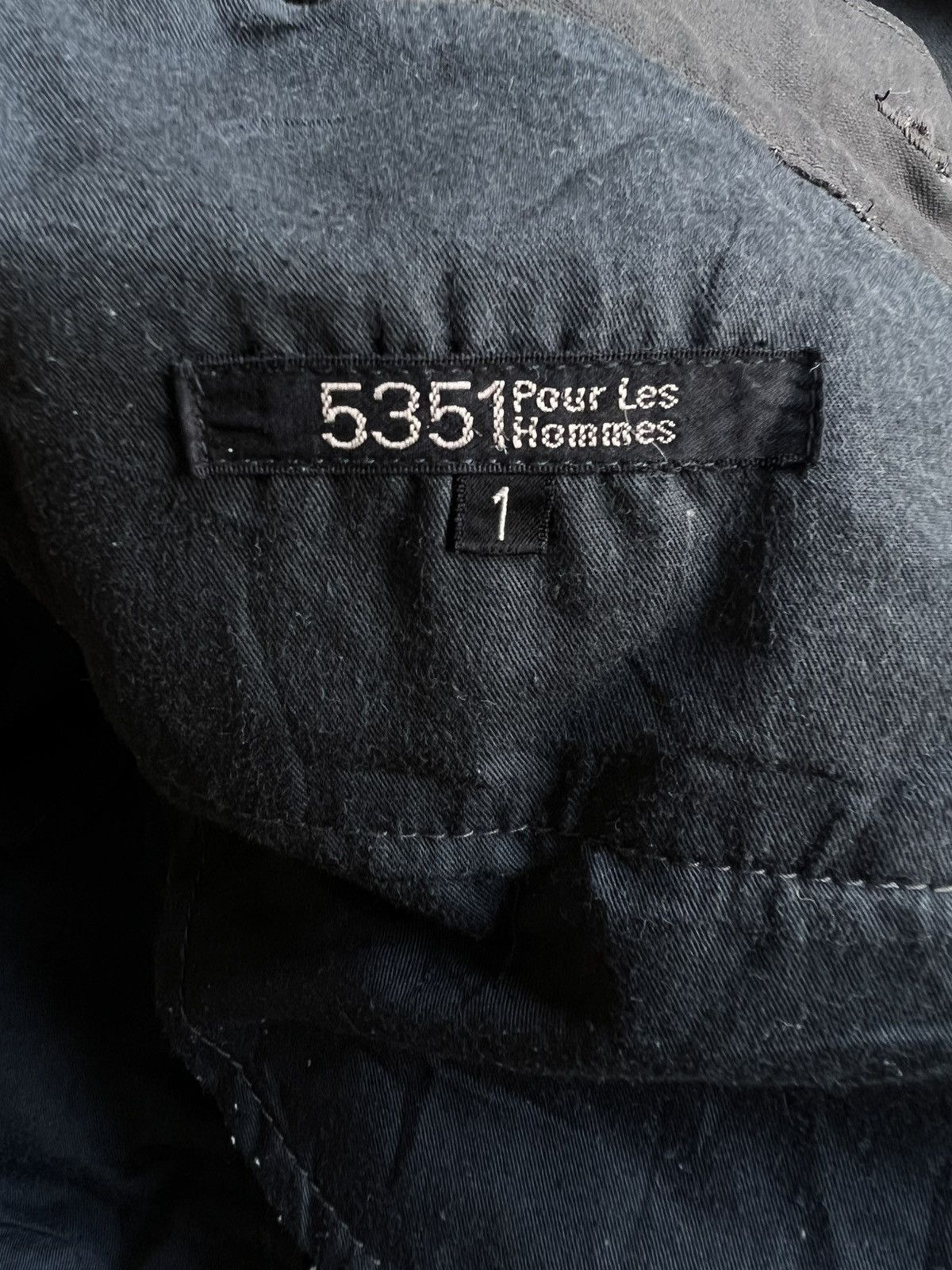 5351 POUR LES HOMMES 5351 Pour Les Hommes Waxed Cargo Pants Size US 28 / EU 44 - 12 Thumbnail