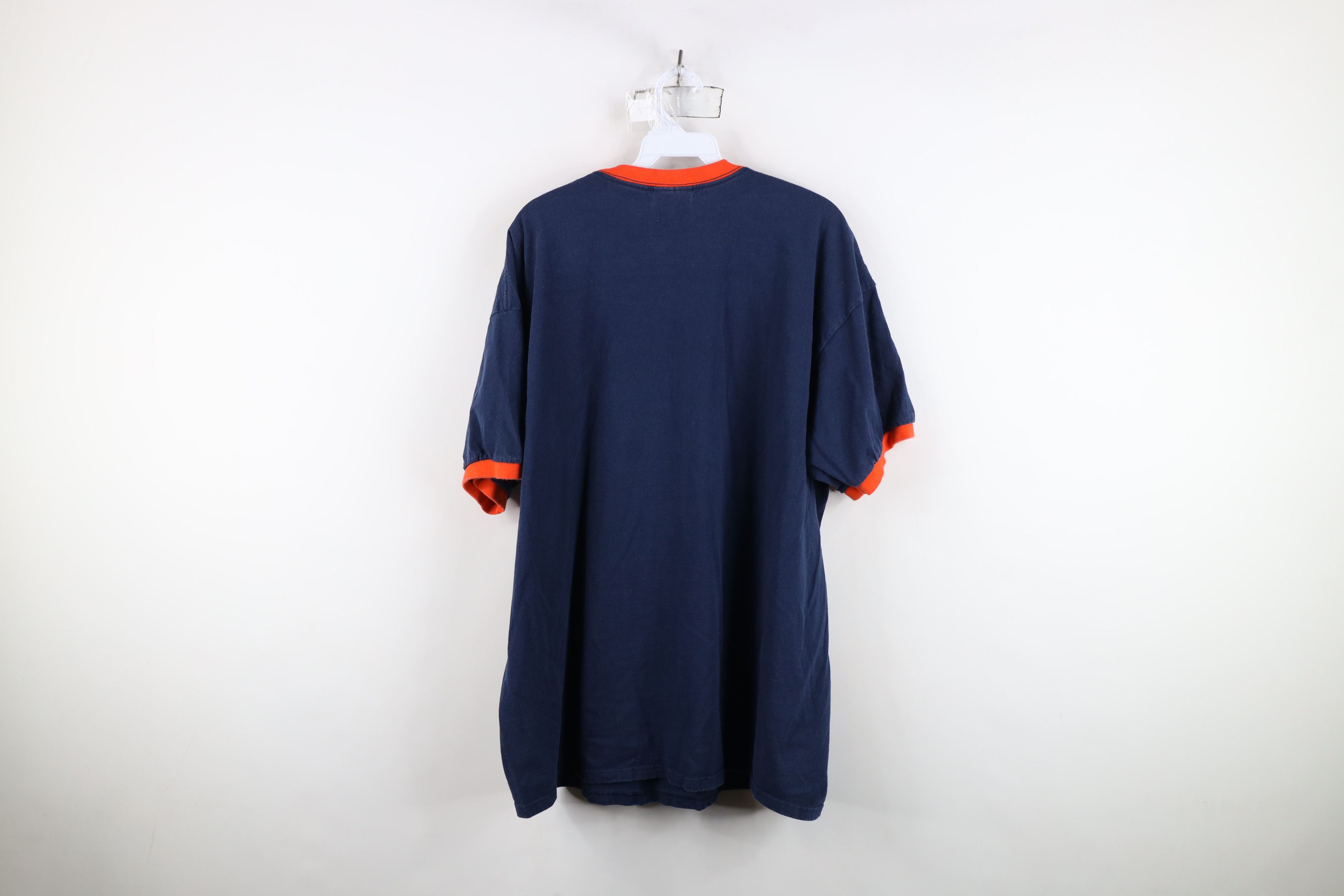 Nike Vintage Nike Mini Swoosh Detroit Tigers Ringer T-Shirt Blue Size US XL / EU 56 / 4 - 12 Thumbnail