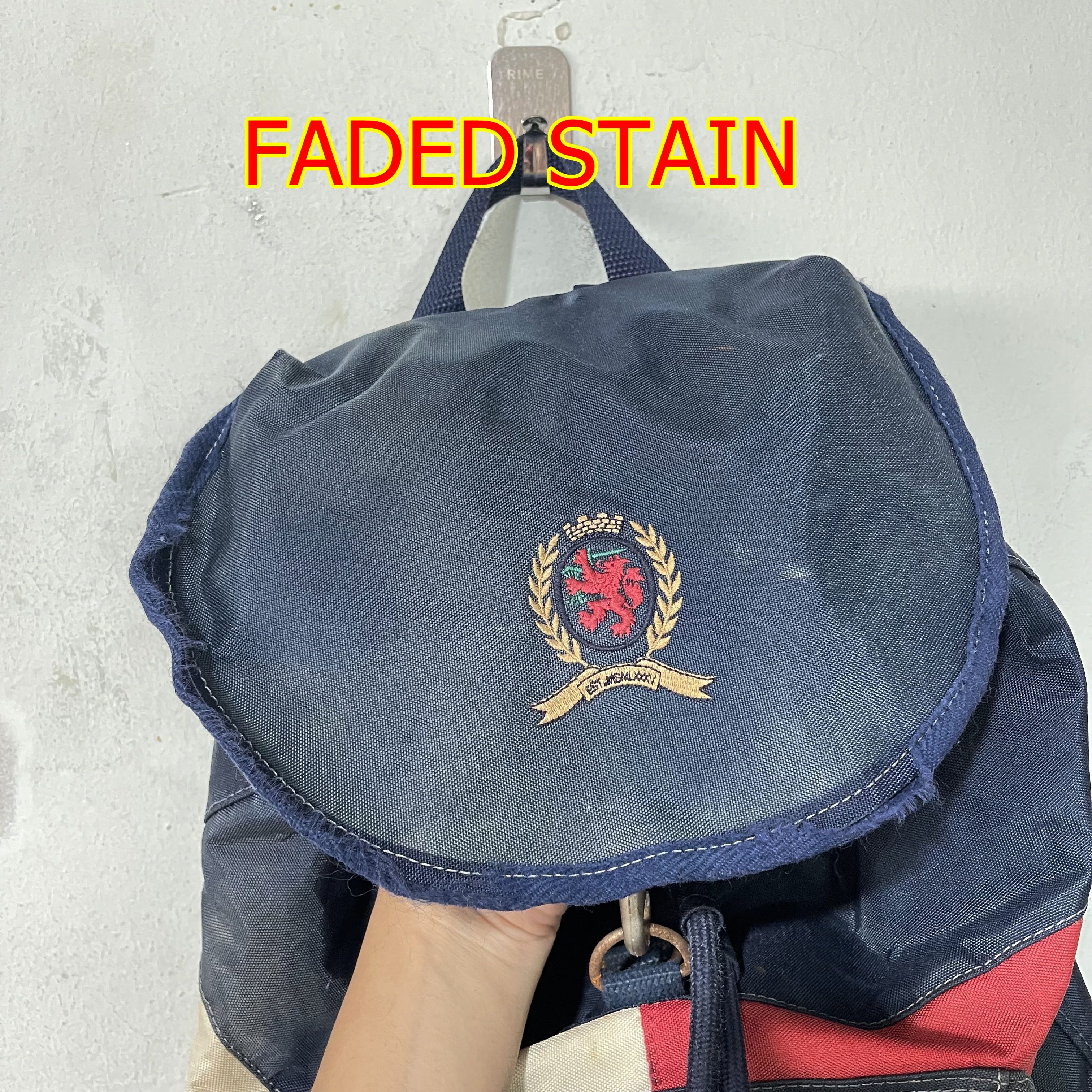 Tommy Hilfiger Vintage 90s Tommy Hilfiger Backpack Size ONE SIZE - 9 Thumbnail