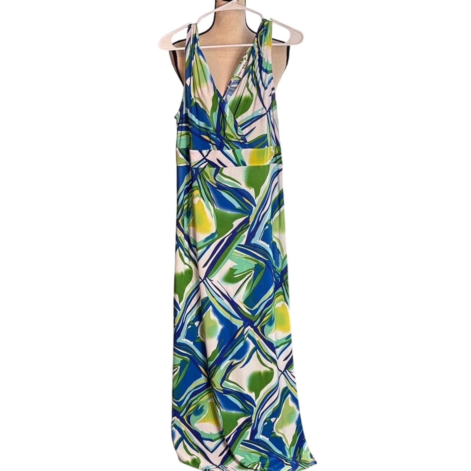 Other Kate & Mallory Designs Blue & Green Printed Top – Medium Size M / US 6-8 / IT 42-44 - 1 Thumbnail