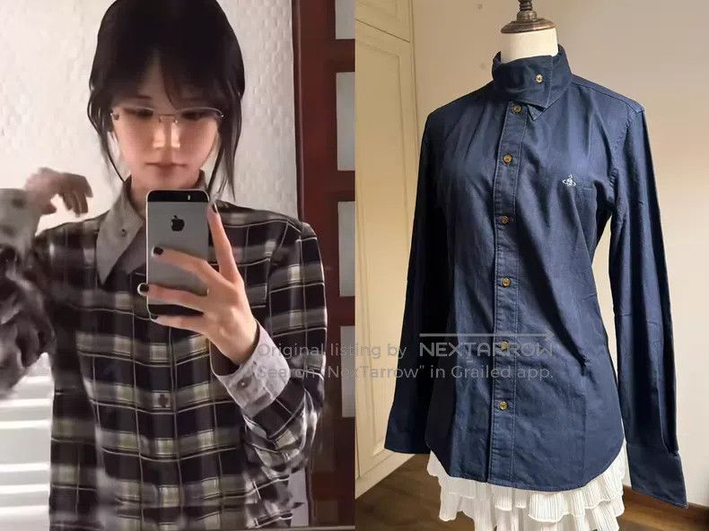 Vivienne Westwood Vivienne Westwood Asymmetric collar and lapel dark blue/ n Size L / US 10 / IT 46 - 1 Thumbnail