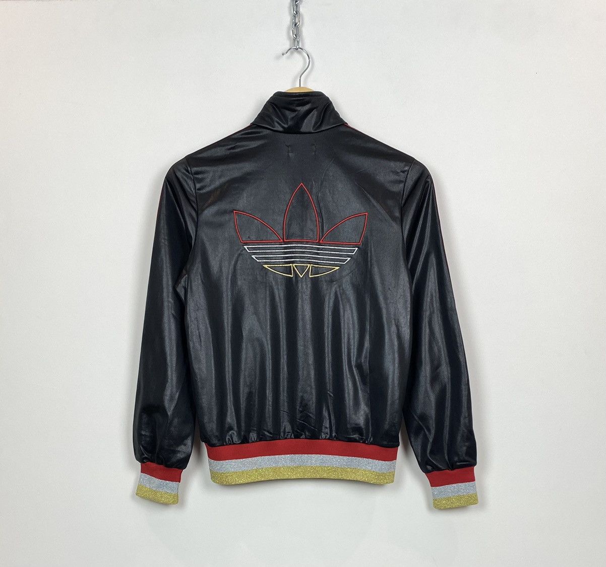 Adidas Vintage Adidas Chile 62 Track Jacket Balenciaga Style Black Size XS / US 0-2 / IT 36-38 - 14 Thumbnail