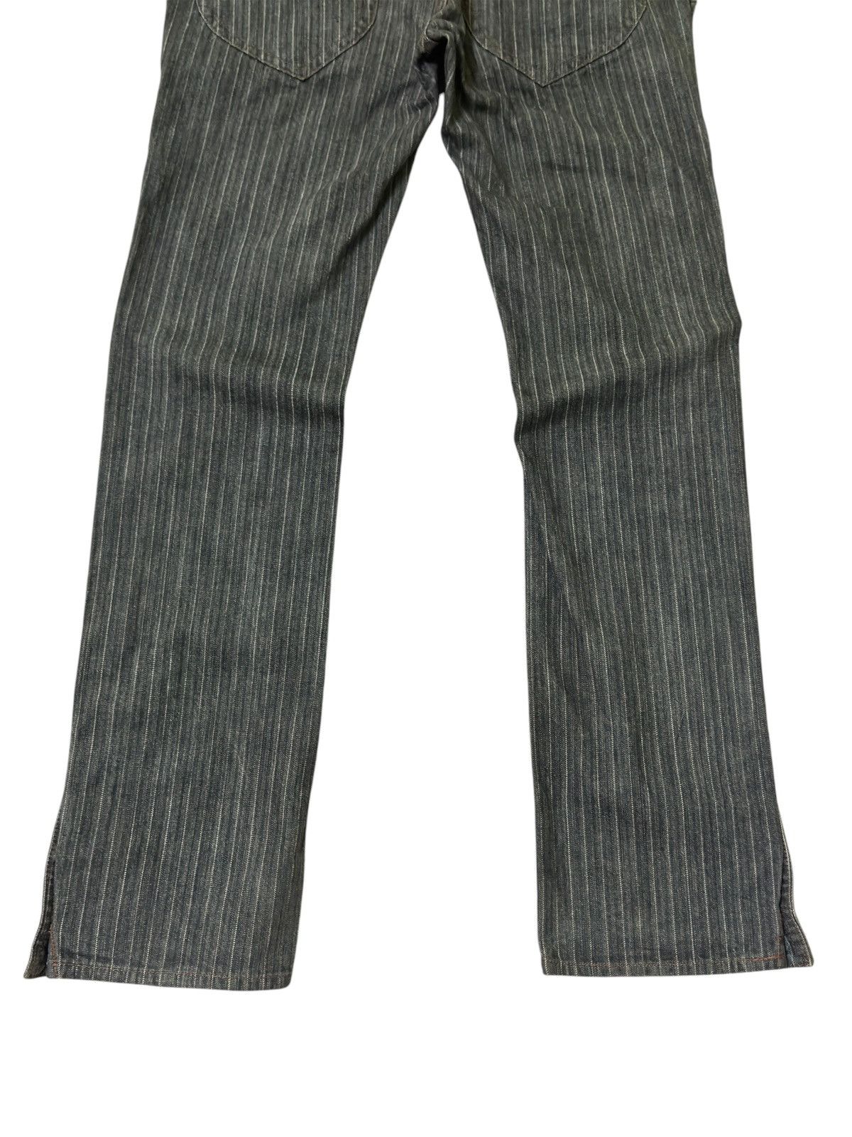 Hysteric Glamour × Nicole Club × Seditionaries Flared NICOLE CLUB Striped Leg Snap Button Pant Size US 30 / EU 46 - 12 Thumbnail