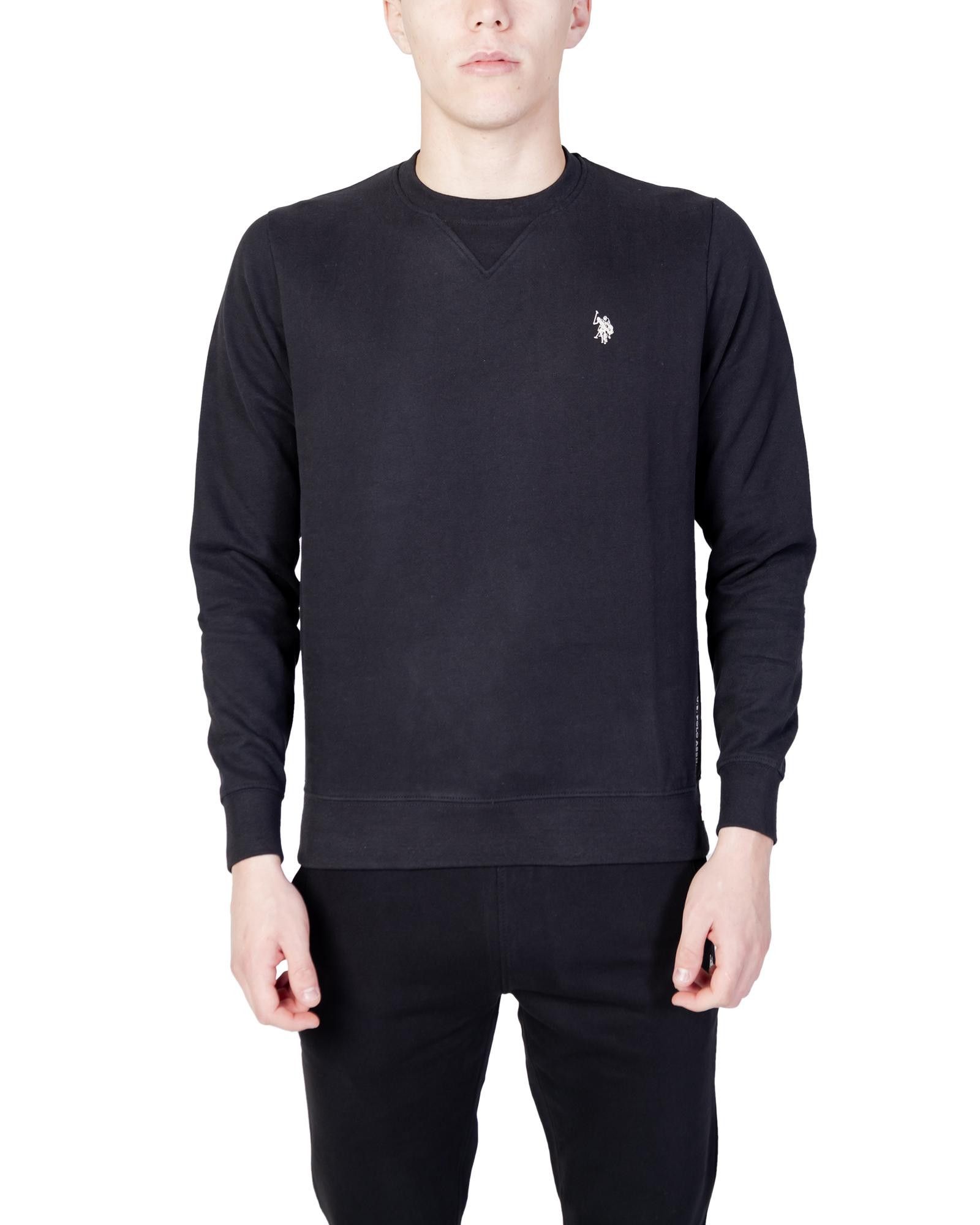 image of U S Polo Assn Knit Round Neck Sweater in Black, Men's (Size XL)