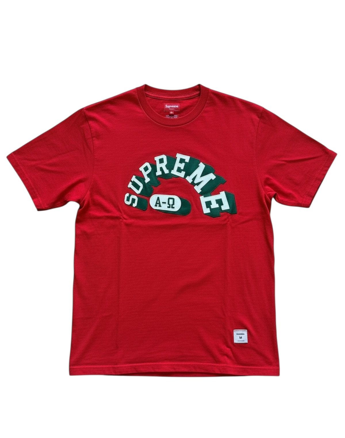 Supreme Supreme Alpha Omega Tee Red Size M Size US M / EU 48-50 / 2 - 1 Thumbnail