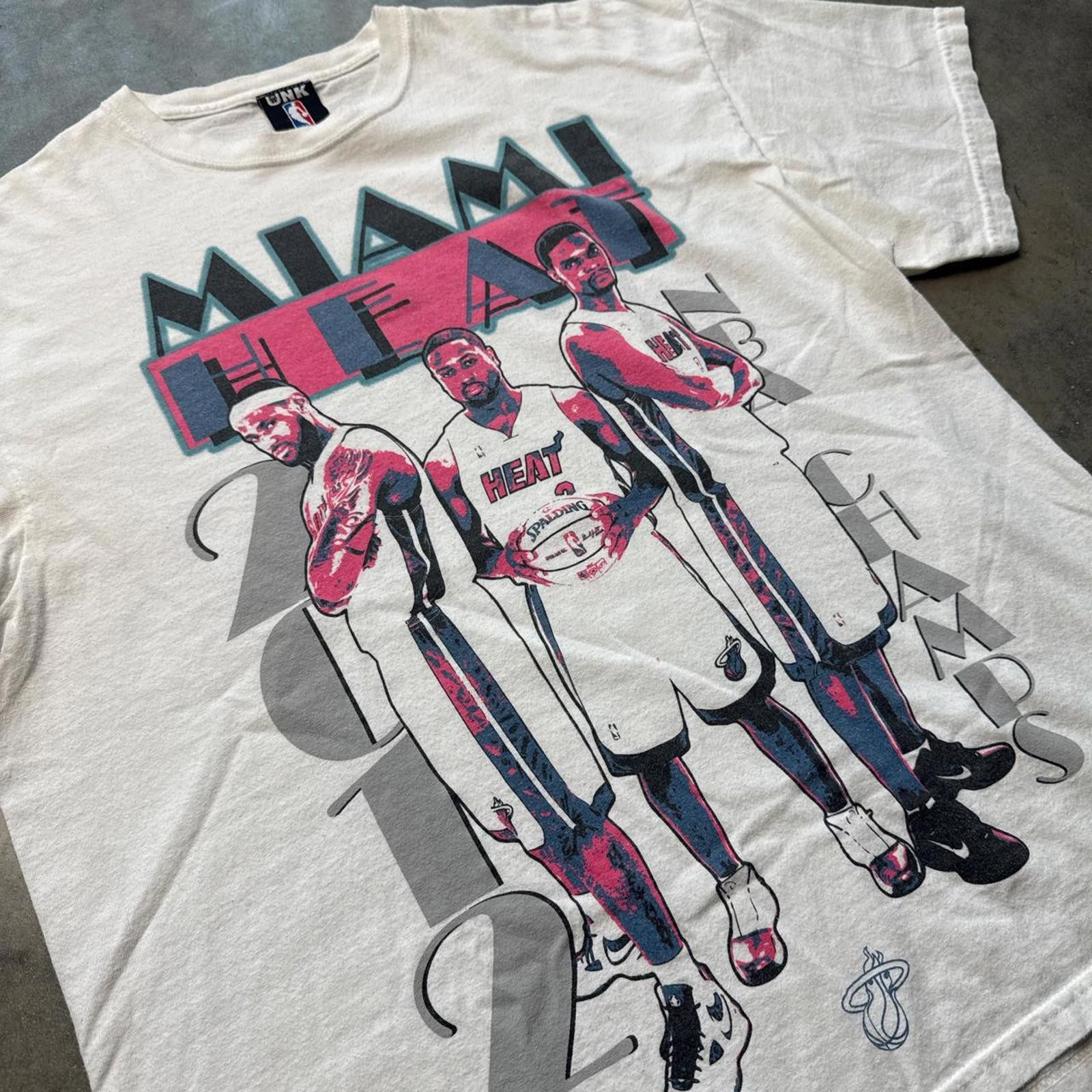 Miami Vice The Big Three 2012 Champions NBA Graphic T-Shirt