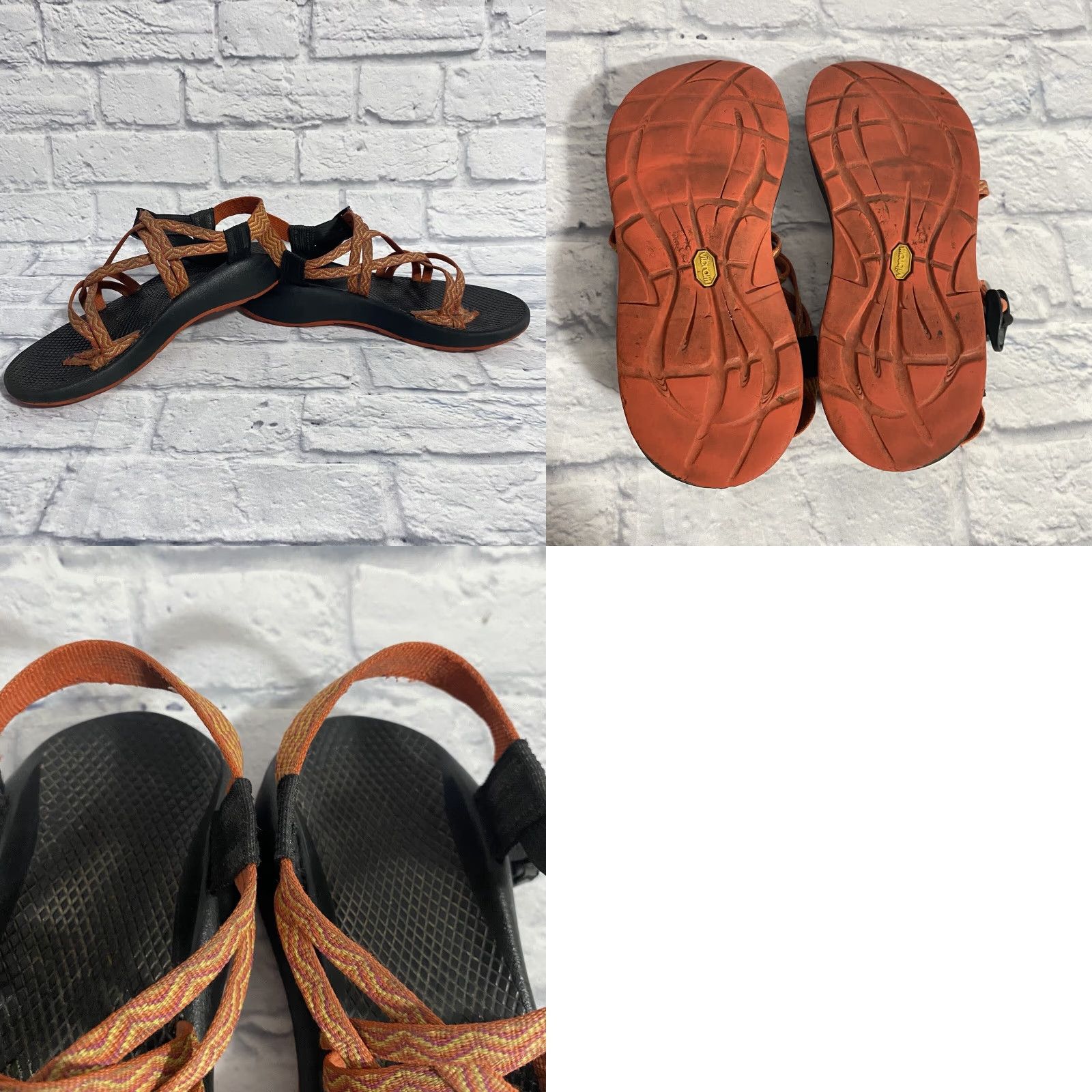 Chaco Chaco Z2 Classic Outdoor Sandals Orange Gray Geo Pattern Womens Size 9 Sandal Size US 7 / IT 37 - 8 Thumbnail