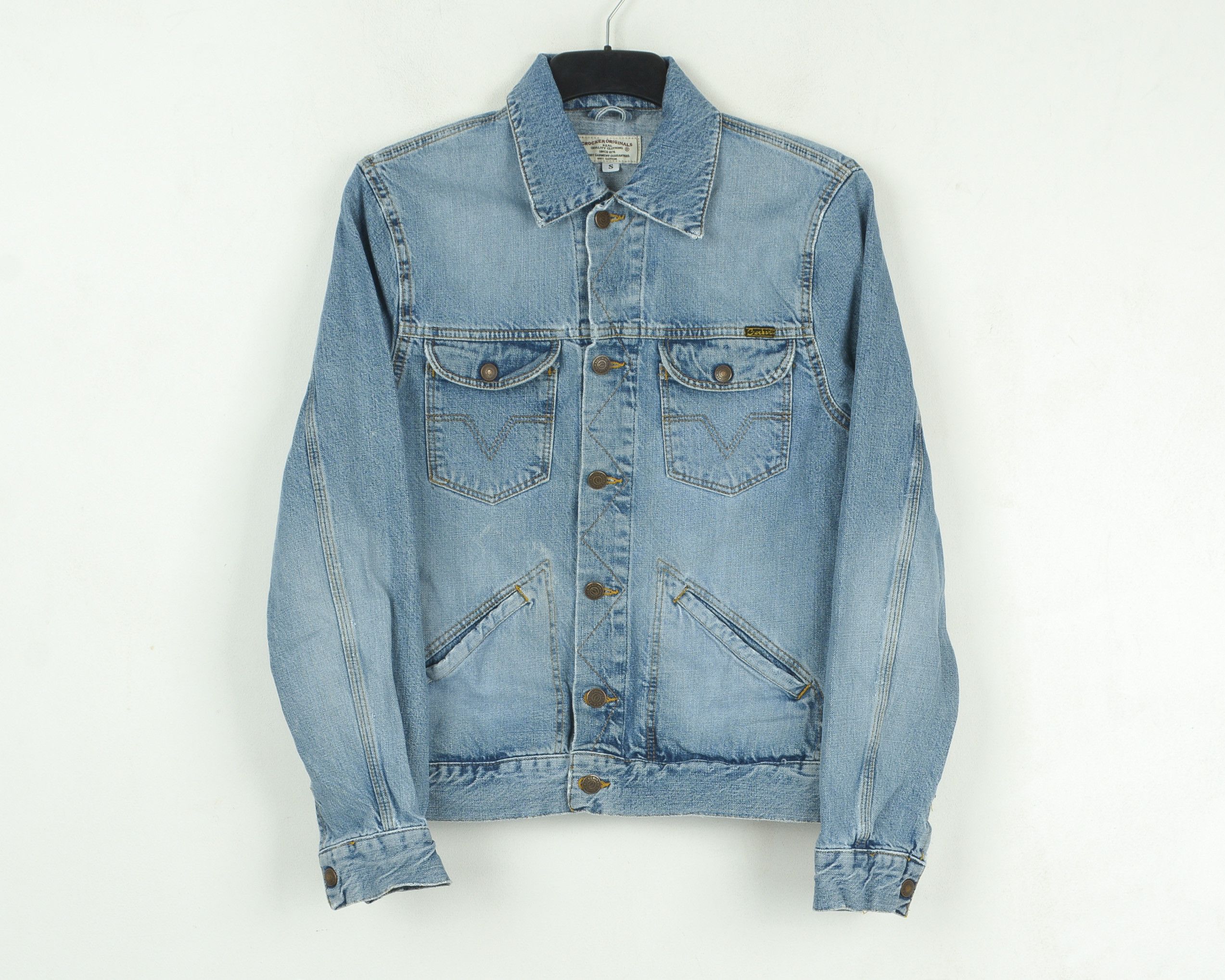 Vintage Jacket Bronson Slim Coat Denim Jean Button Retro Top Size US S / EU 44-46 / 1 - 2 Thumbnail