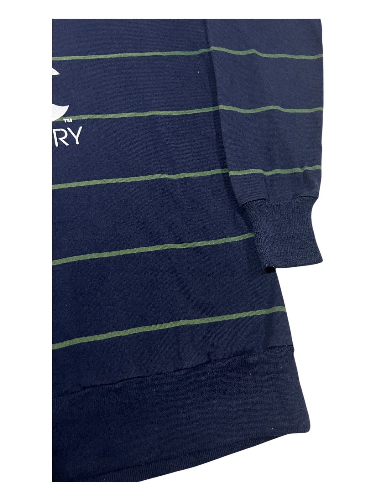 Canterbury of New Zealand × Vintage OG 1990s Canterbury New Zealand Big Logo Striped Sweatshirt Size US M / EU 48-50 / 2 - 3 Thumbnail