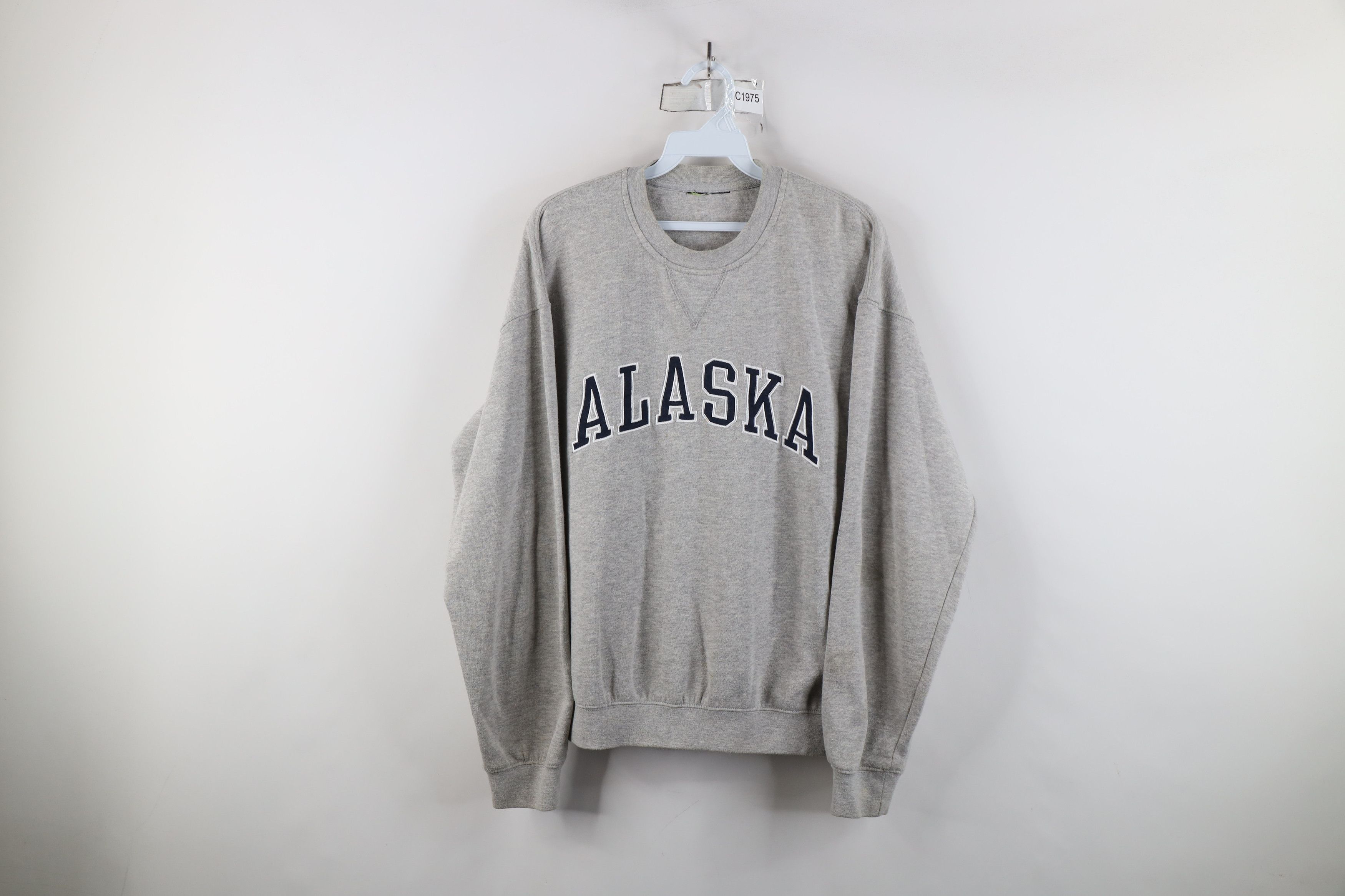Vintage Vintage 90s Y2K Streetwear Spell Out Alaska Sweatshirt Size US M / EU 48-50 / 2 - 1 Thumbnail