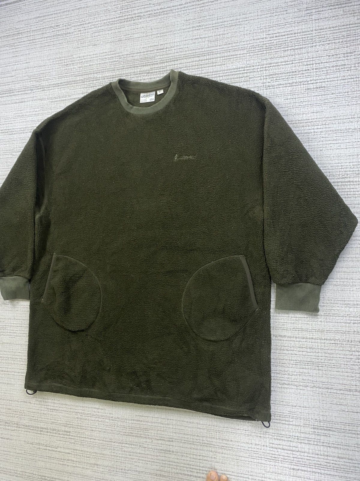 Gramicci Vintage Gramicci USA Rare Olive Green Baggy Style Sweatshirt Size US XL / EU 56 / 4 - 4 Thumbnail