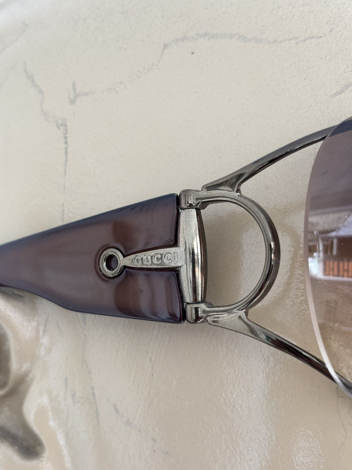 Gucci Y2K Tom Ford era Horsebit Sunglasses Size ONE SIZE - 6 Thumbnail