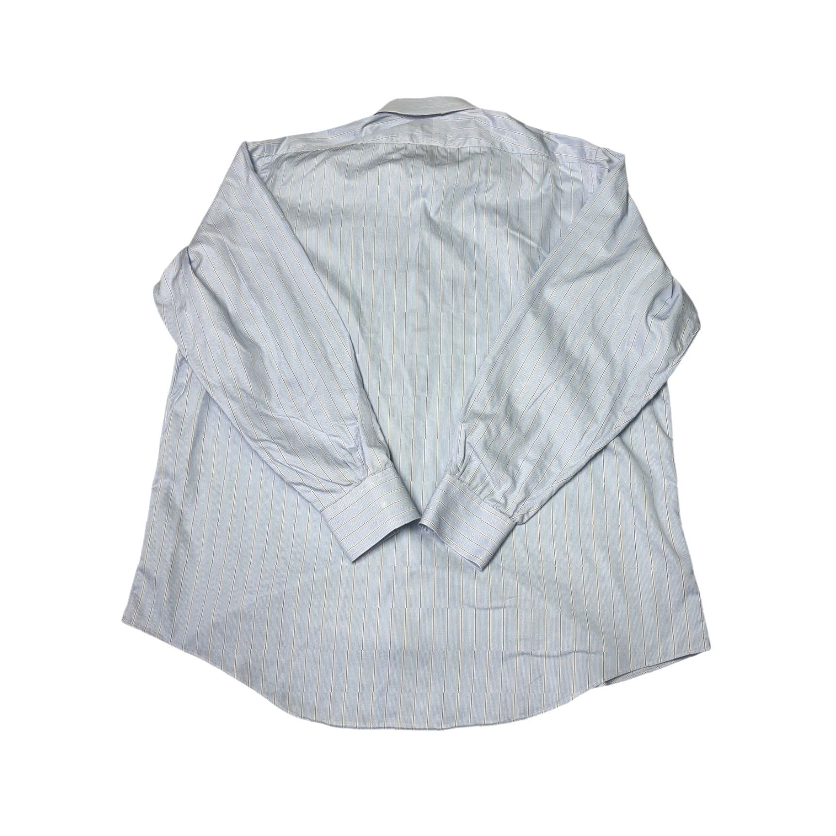 Brooks Brothers Brooks Brothers Dress Shirt Mens Blue Pin Stripe 17 1/2 36 All Cotton Made USA Size 46R - 5 Thumbnail