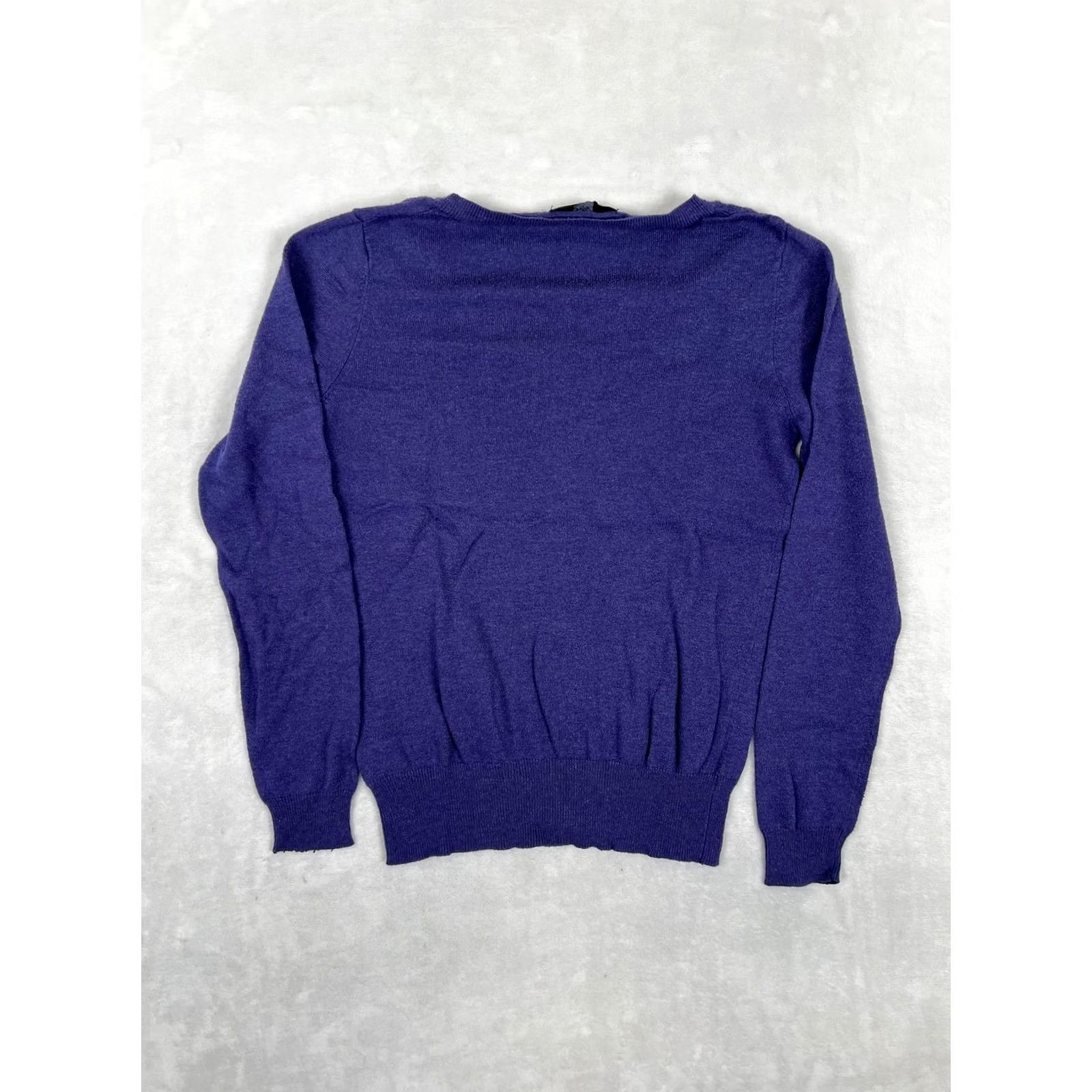 Mossimo VINTAGE Mossimo Sweater Womens Medium Purple V Neck Lightweight Knit Pullover Size M / US 6-8 / IT 42-44 - 7 Thumbnail