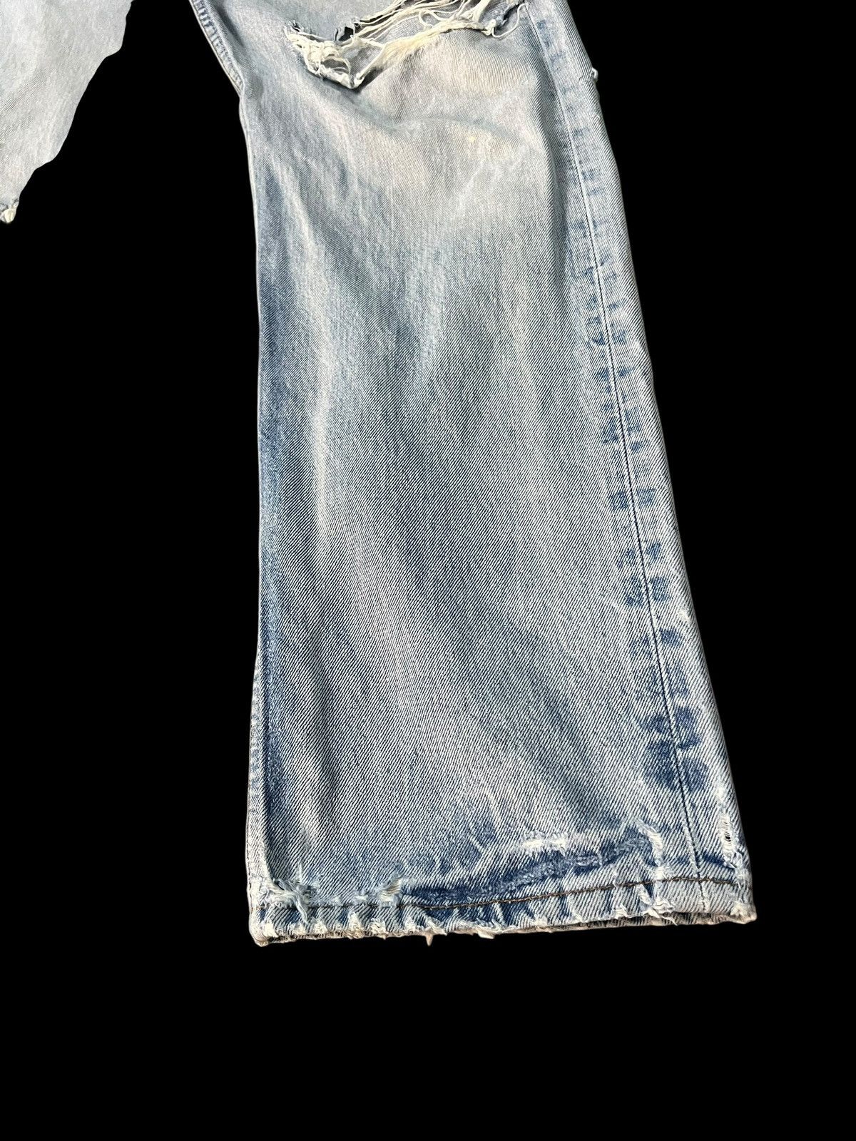 Levi's Vintage Levi’s 501xx Distress Faded Ripped Jean Size US 35 - 4 Thumbnail