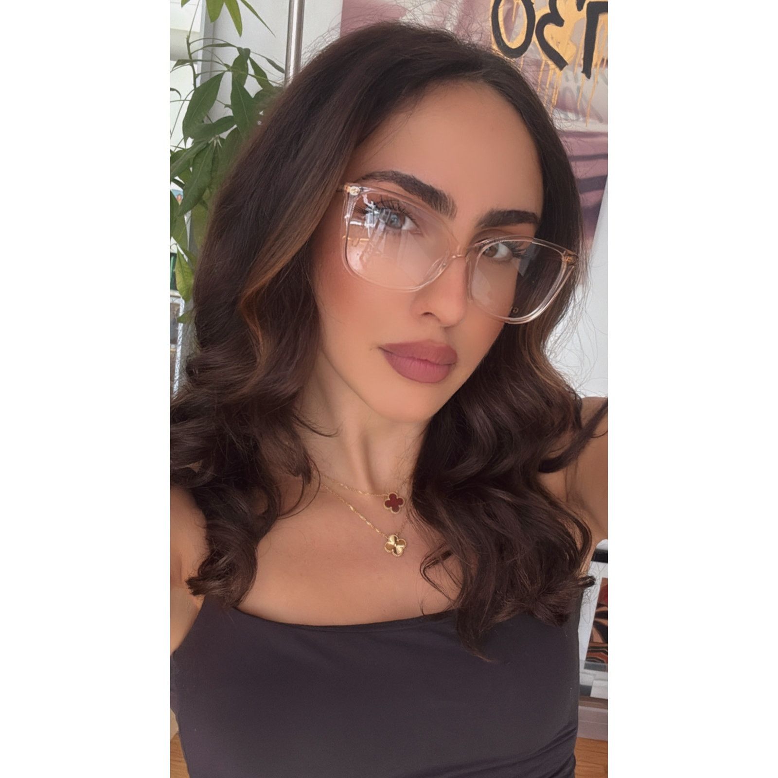 Gucci NEW Gucci GG0026O Nude Pink Cat Eye Eyeglasses Frames Size ONE SIZE - 2 Thumbnail