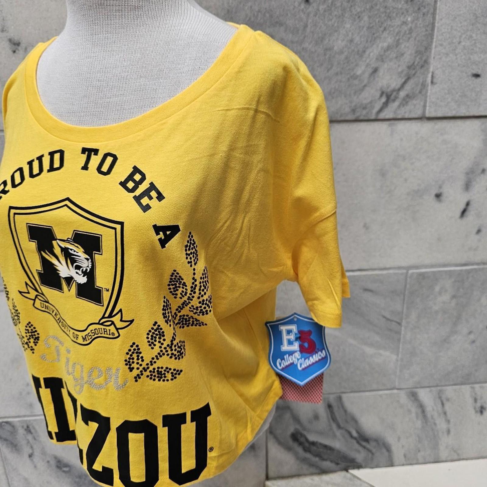 Other Women's Yellow University of Missouri Tigers Tee Size M / US 6-8 / IT 42-44 - 3 Thumbnail