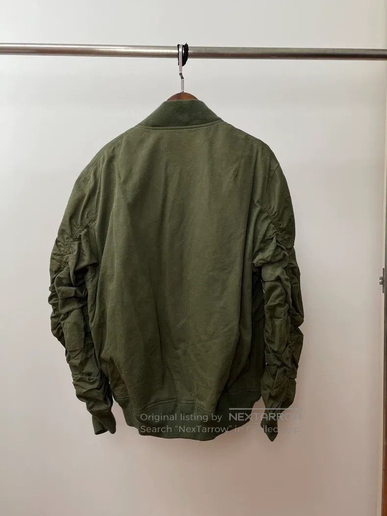 Ready Made Flight Jacket, Military Tent Fabric, Antique Fa
