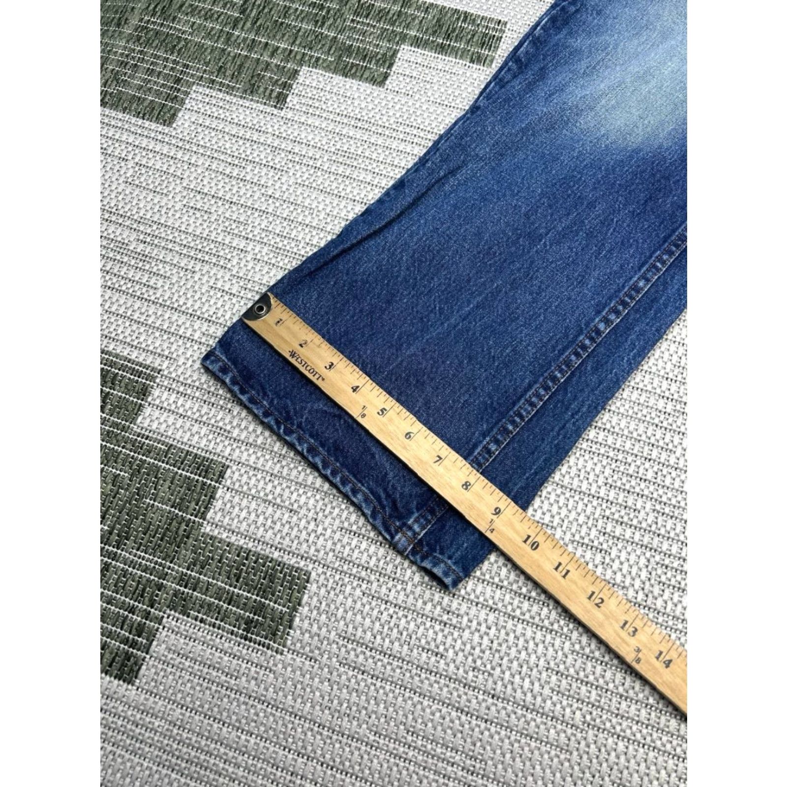 Madewell Madewell Jeans Womens 26x30 Blue Denim Mid Rise 23 Regular Cotton 5-Pocket Classic Logo Baggy Wide-Leg Jeans Size 40" / US 18 - 4 Thumbnail
