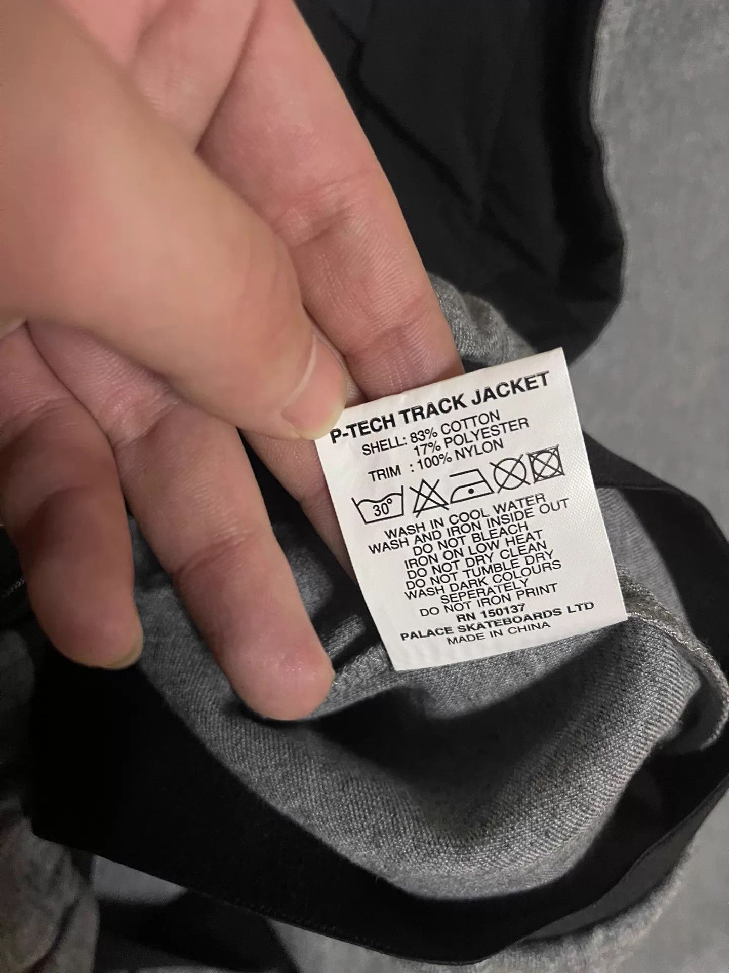 Palace Palace P Tech Black Gray Color Blocked Hoodie New XL Size US XL / EU 56 / 4 - 6 Thumbnail