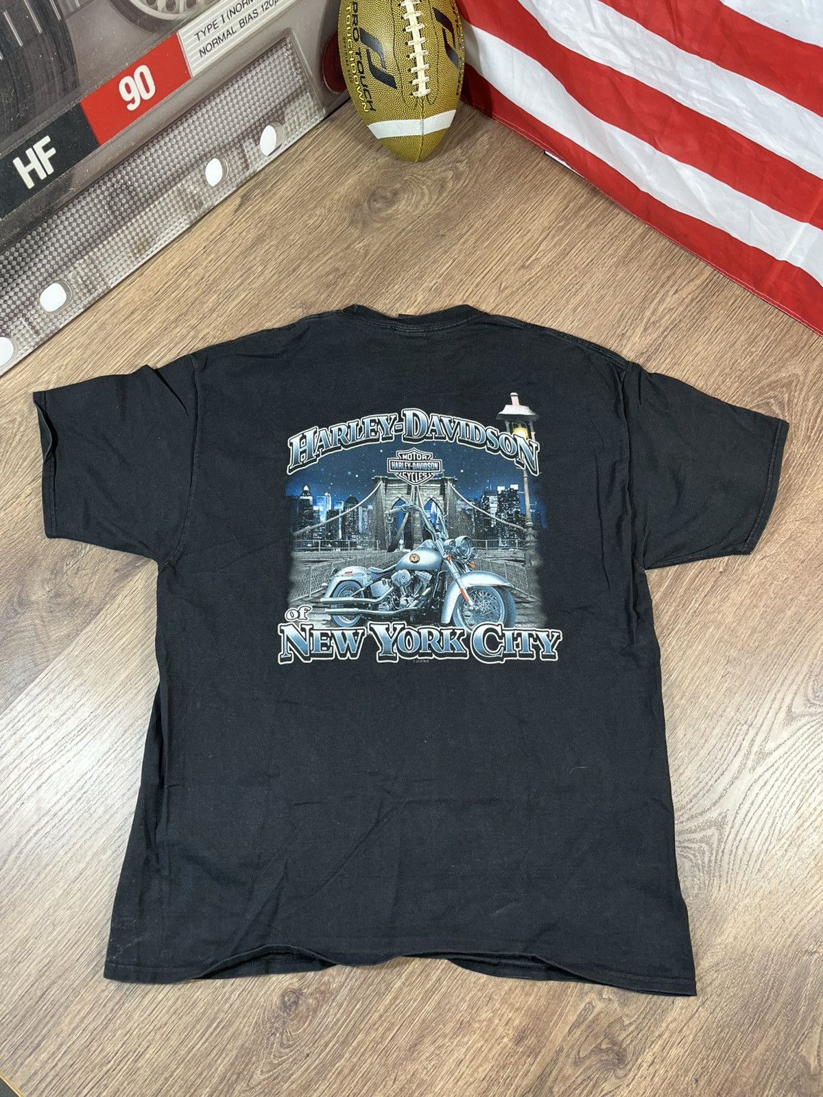 Vintage Vintage Harley Davidson New York City T Shirt Size US XXL / EU 58 / 5 - 1 Thumbnail