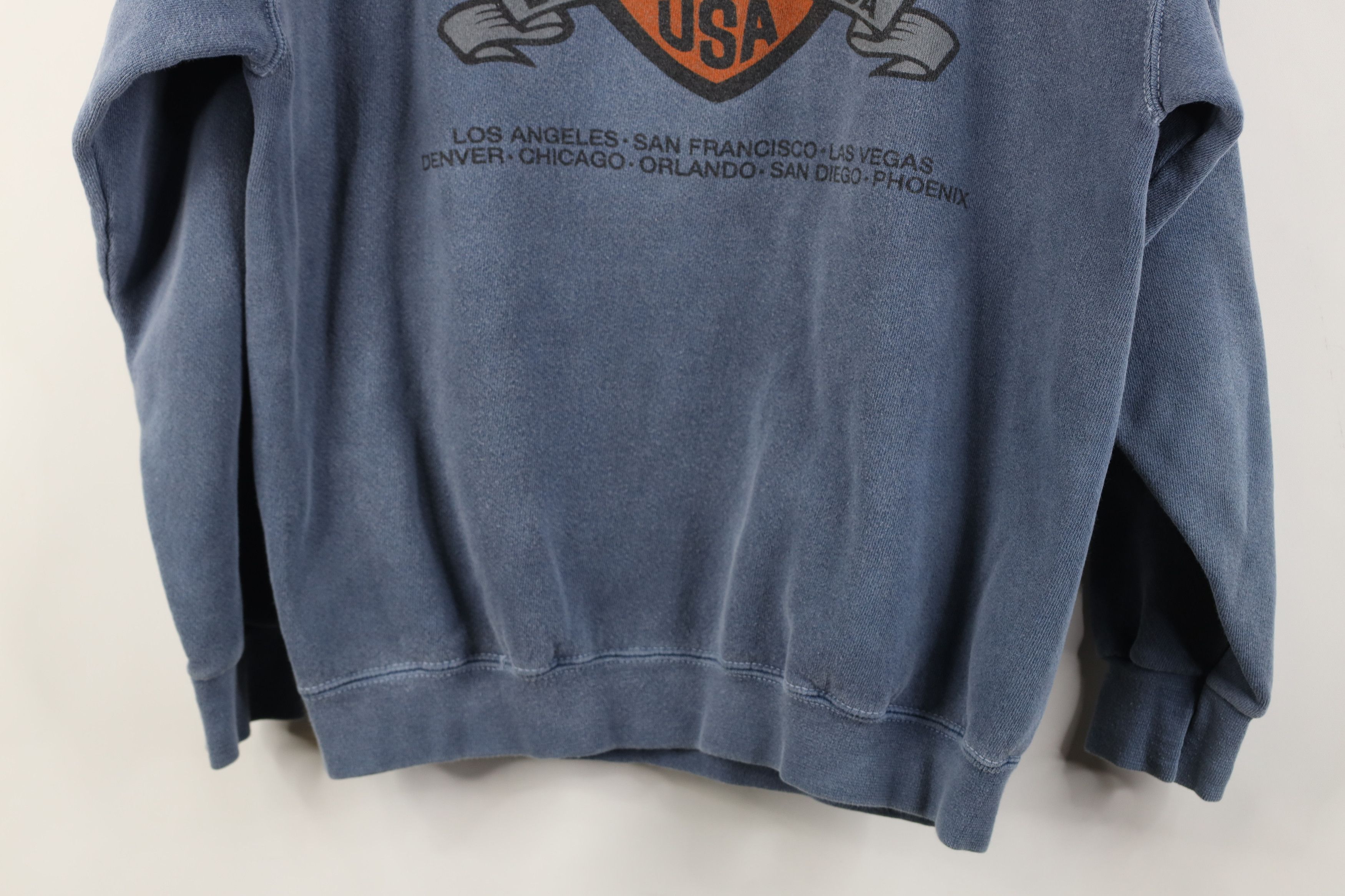 Vintage Vintage 90s Stonewash EagleRider Motorcycle Sweatshirt Size US M / EU 48-50 / 2 - 14 Thumbnail