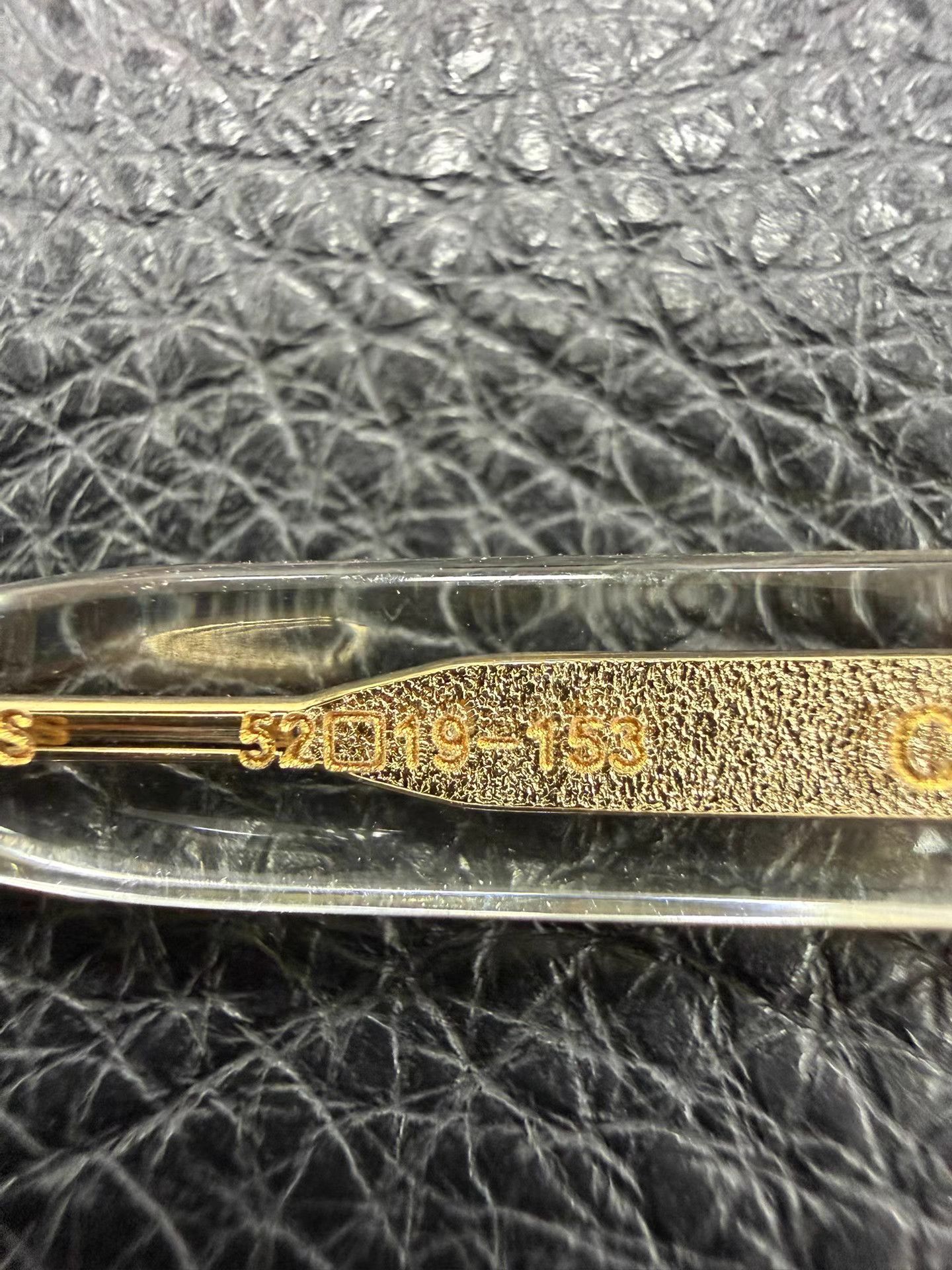 Chrome Hearts Chrome Hearts Gold Cross Clear Glasses CH Size ONE SIZE - 5 Thumbnail