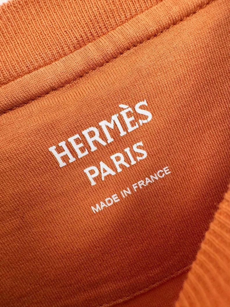 Hermes Hermes Orange TShirt with Pocket-2506 Size S / US 4 / IT 40 - 2 Thumbnail