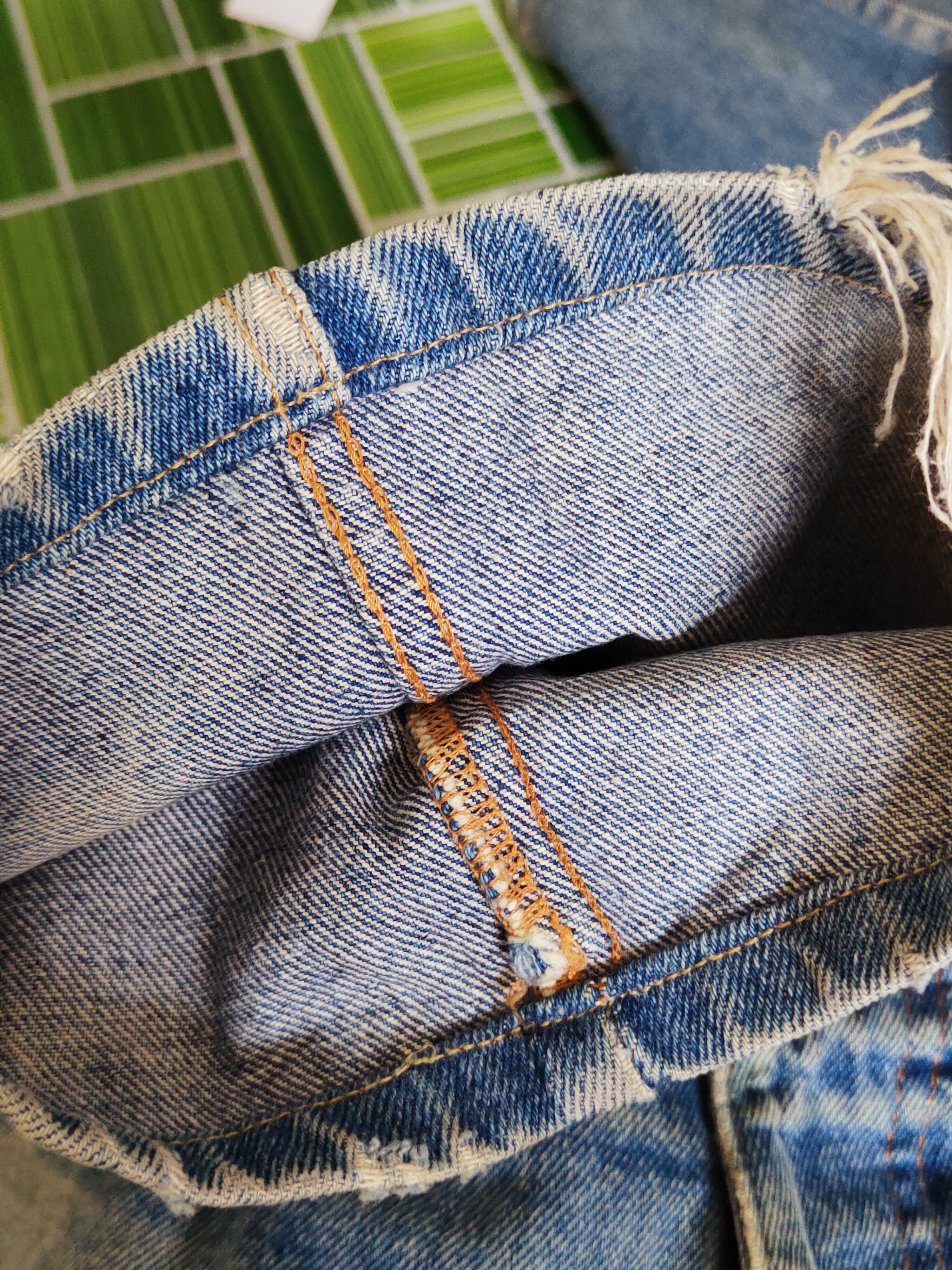 Ermenegildo Zegna D Ermenegildo Zegna Faded Distressed Ripped Jeans #S2740 Size US 33 - 14 Thumbnail