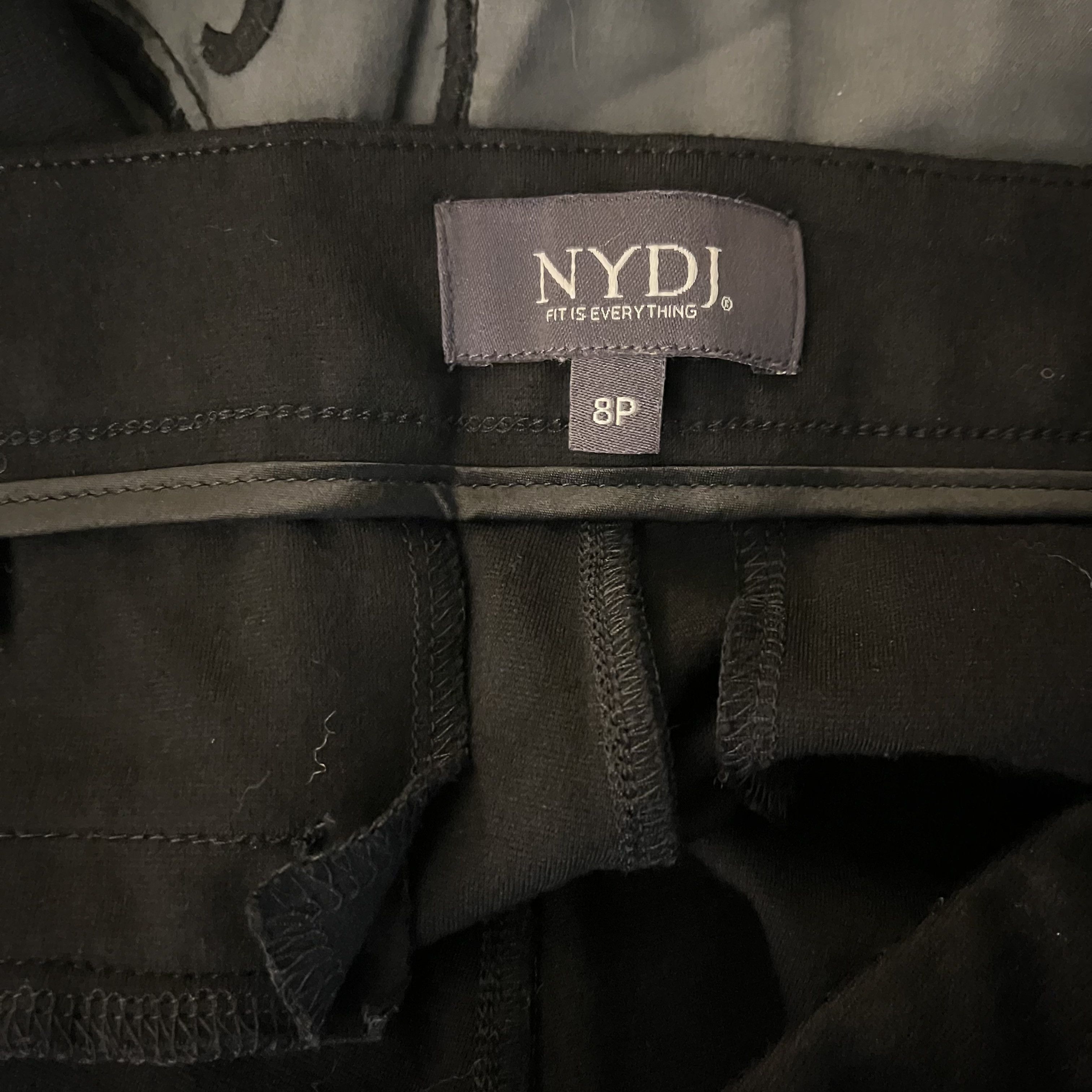 NYDJ NYDJ Black Dress Capri Pants size 8P Size 30" / US 8 / IT 44 - 4 Thumbnail