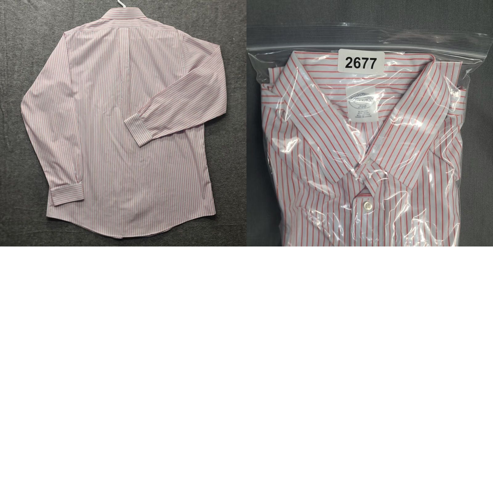 Brooks Brothers Brooks Brothers 346 Shirt Slim Fit Long Sleeve Button-Up Cotton Red Mens 17 Regular Non-Iron Size US XL / EU 56 / 4 - 9 Thumbnail