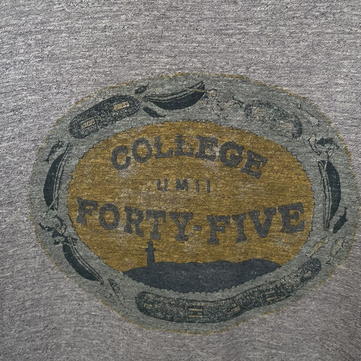 45rpm × Japanese Brand × Vintage 45Rpm College Forty Five T Shirt Made in Japan Size US L / EU 52-54 / 3 - 2 Thumbnail
