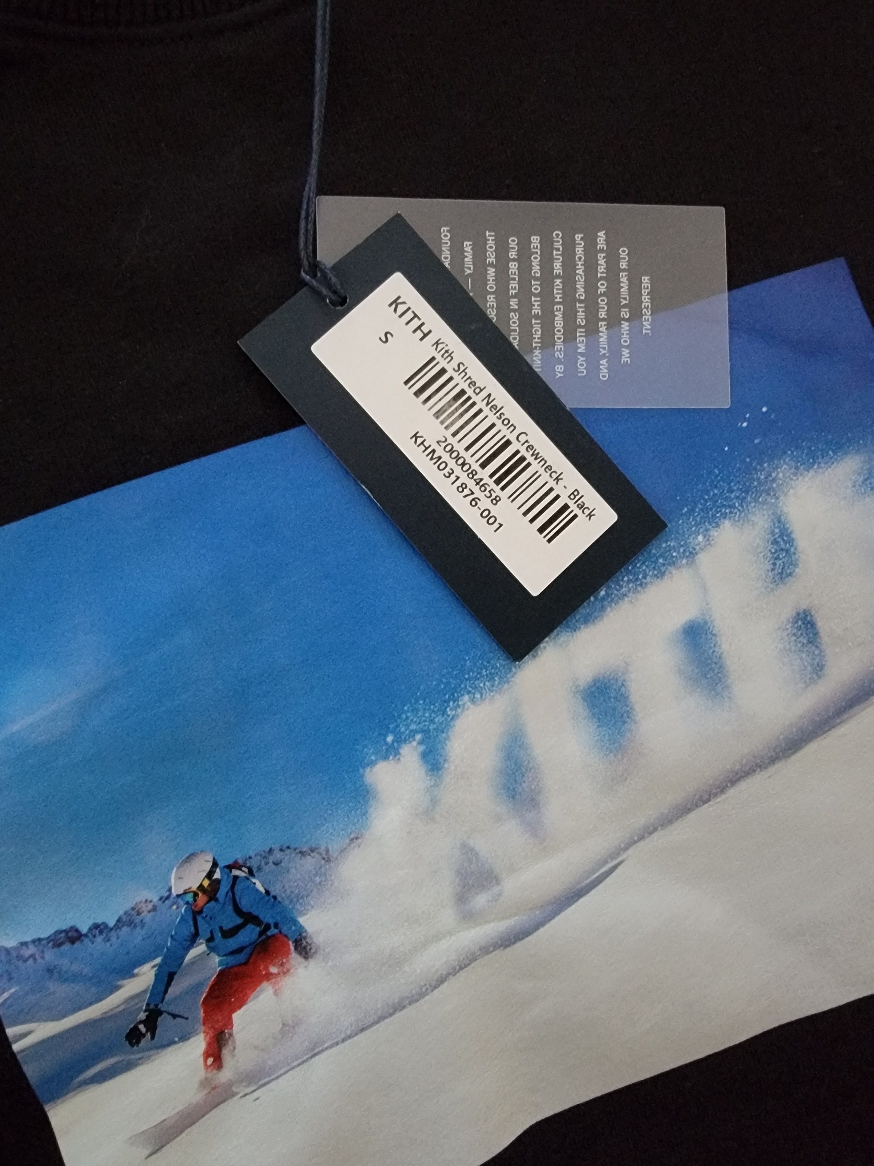Kith Kith Shred Nelson Crewneck Sweater Black sz Small Size US S / EU 44-46 / 1 - 4 Thumbnail