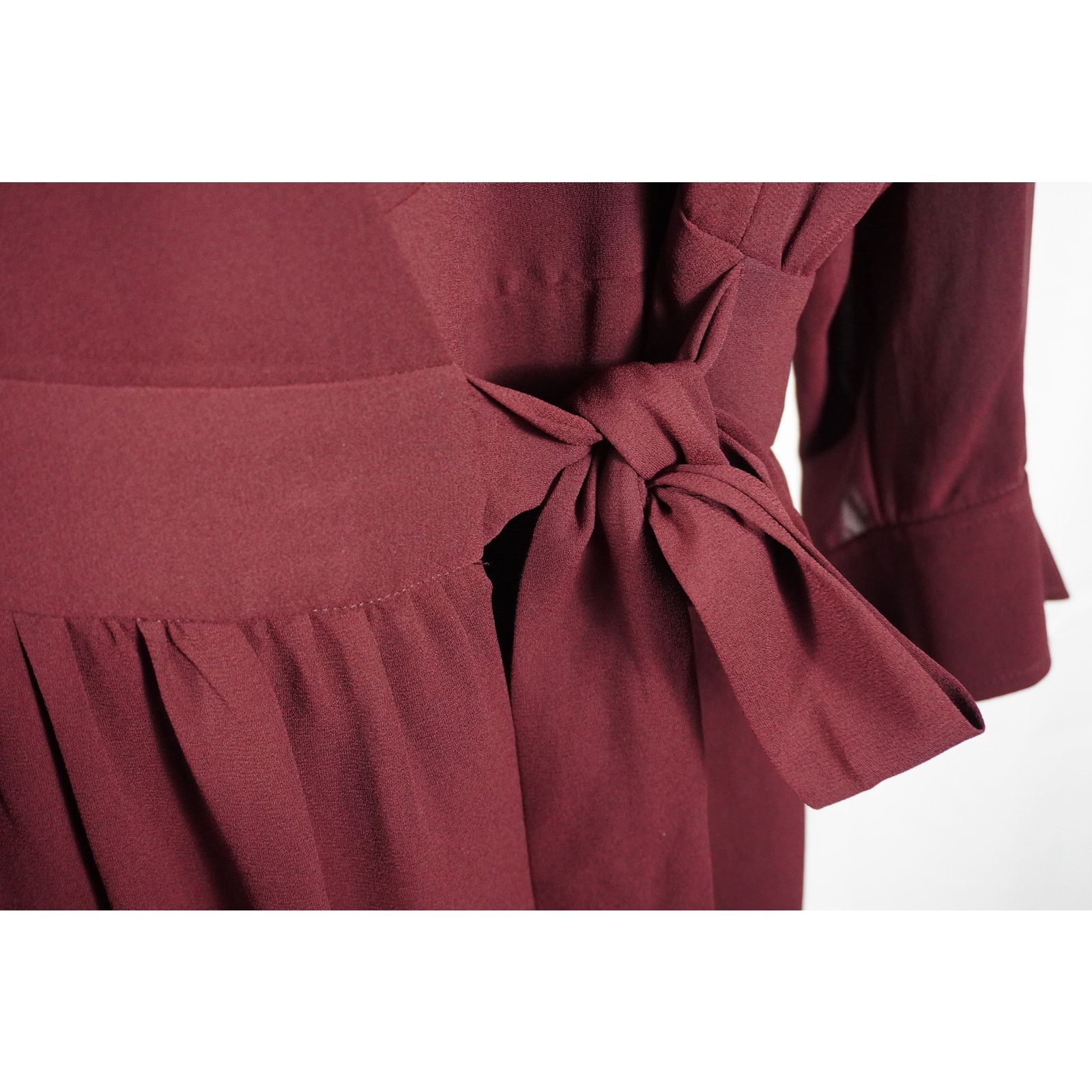 Ramy Brook Ramy Brook Cabernet Wrap Dress Women’s Med. Long Sleeve NWT Size M / US 6-8 / IT 42-44 - 6 Thumbnail
