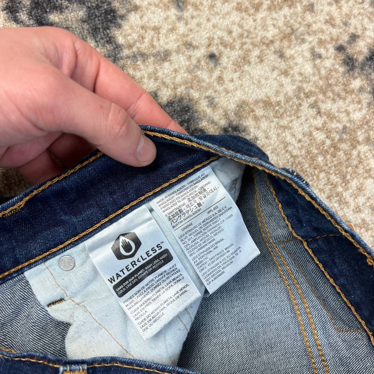 Levi's 502 Levis Vintage Blue Denim Jeans Streetwear Style Size US 33 - 6 Thumbnail