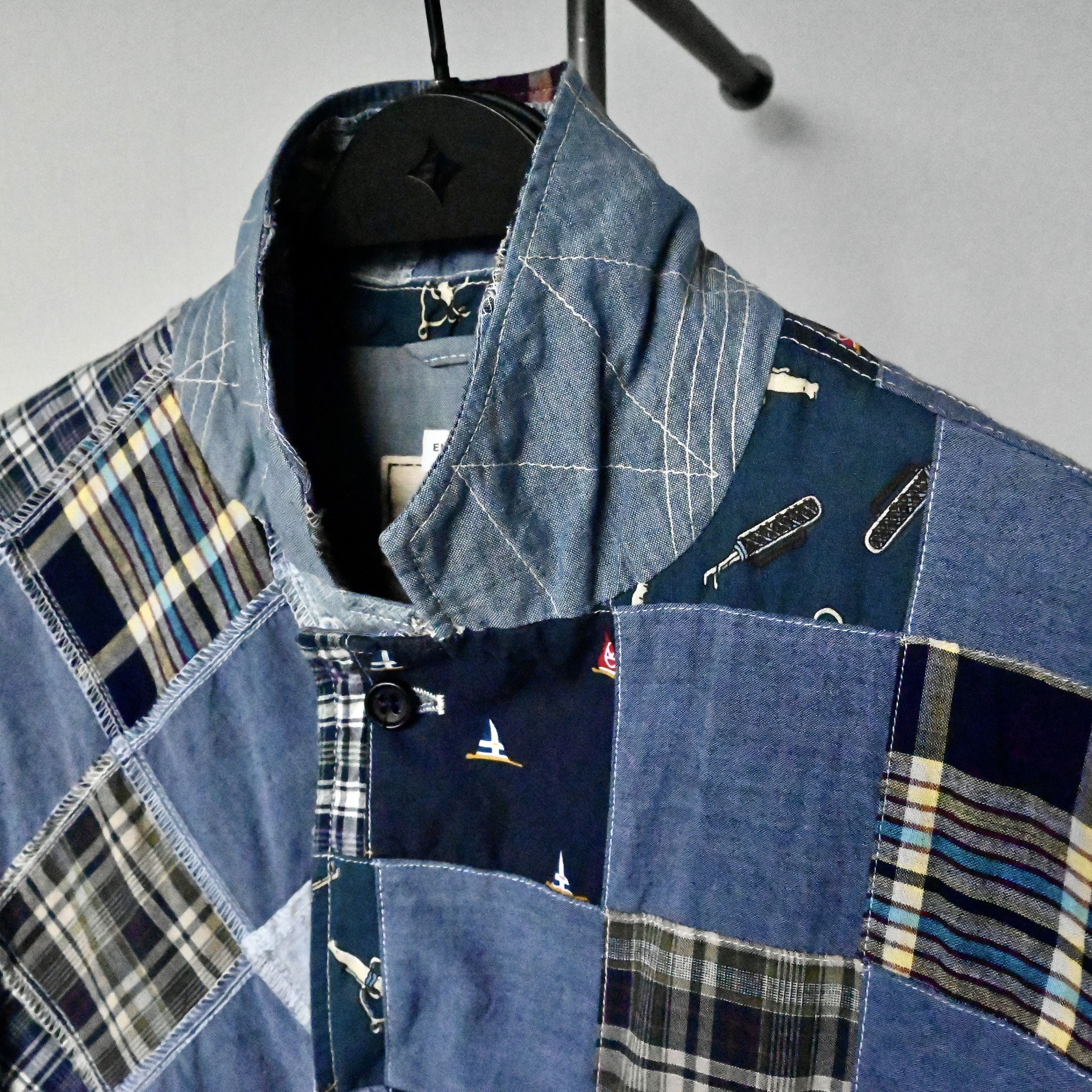 Beams Plus × Engineered Garments Engineered Garments x Beams Plus patchwork cotton blazer Size US M / EU 48-50 / 2 - 12 Thumbnail
