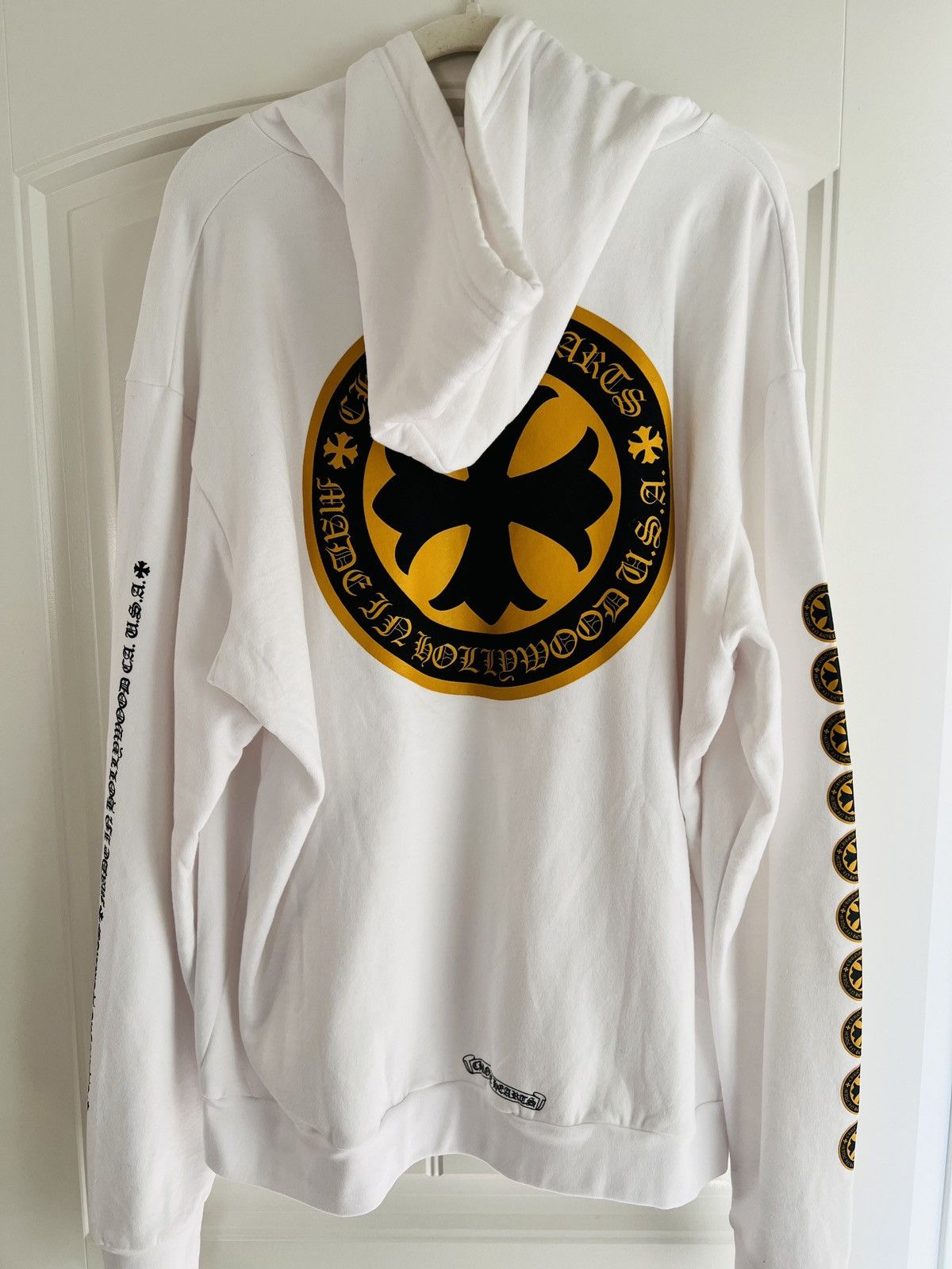 image of Chrome Hearts Hoodie Plus Logo XL in White, Men's