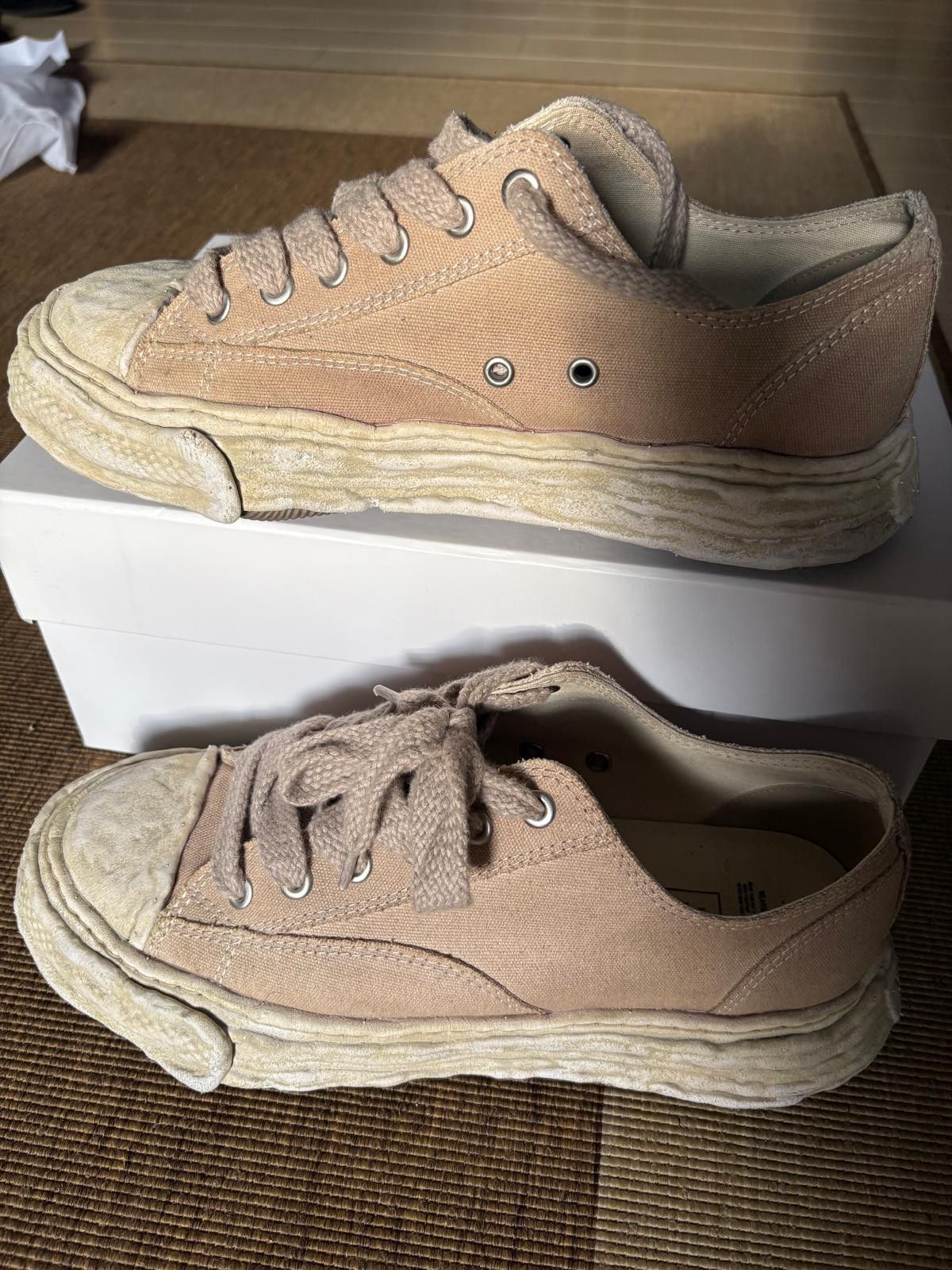 Maison MIHARA YASUHIRO Peterson23 canvas lace-up sneakers Size US 12 / EU 45 - 1 Thumbnail