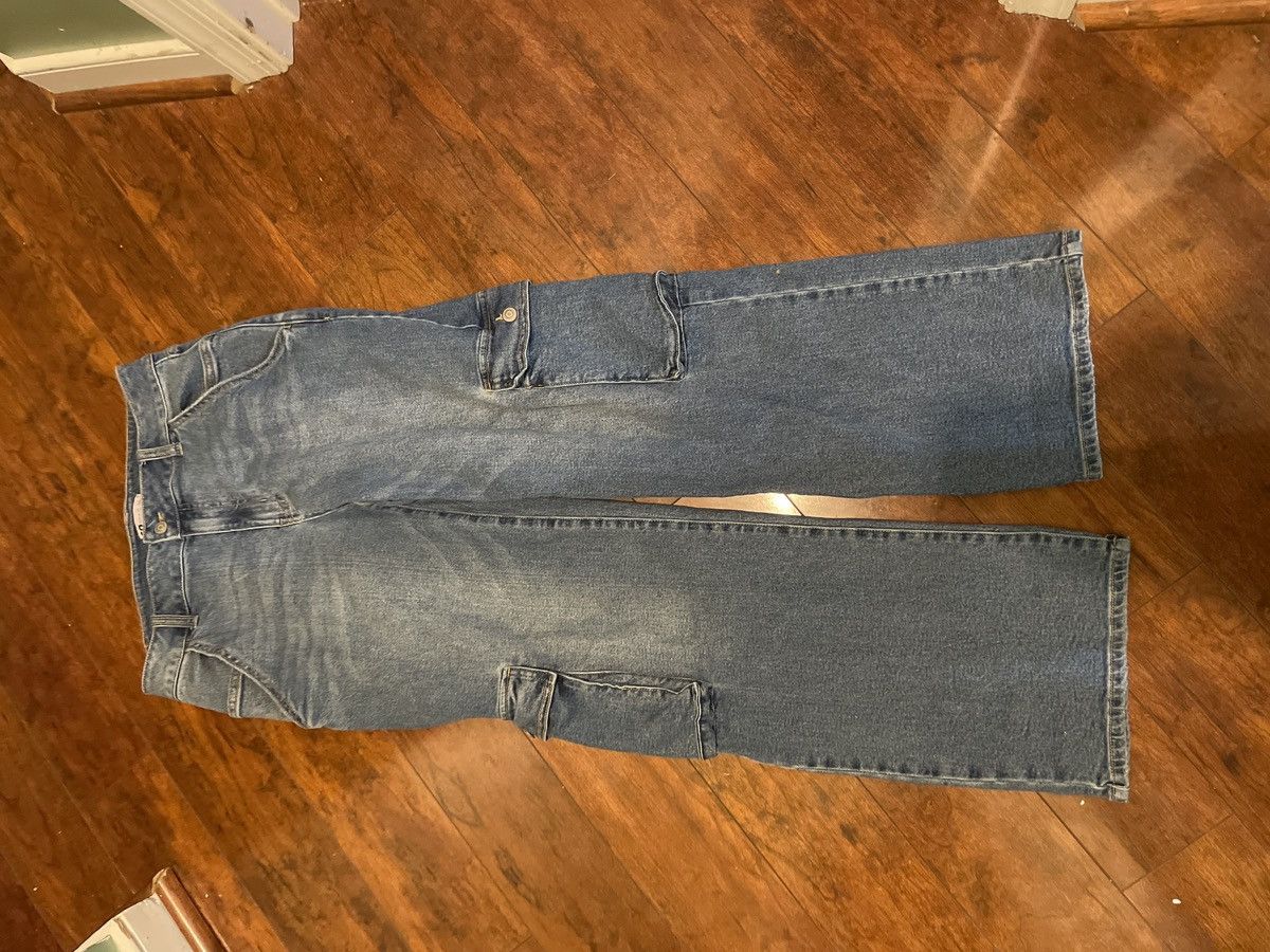 Vintage Vintage Baggy cargo jeans with a slight wear Size US 31 - 1 Thumbnail