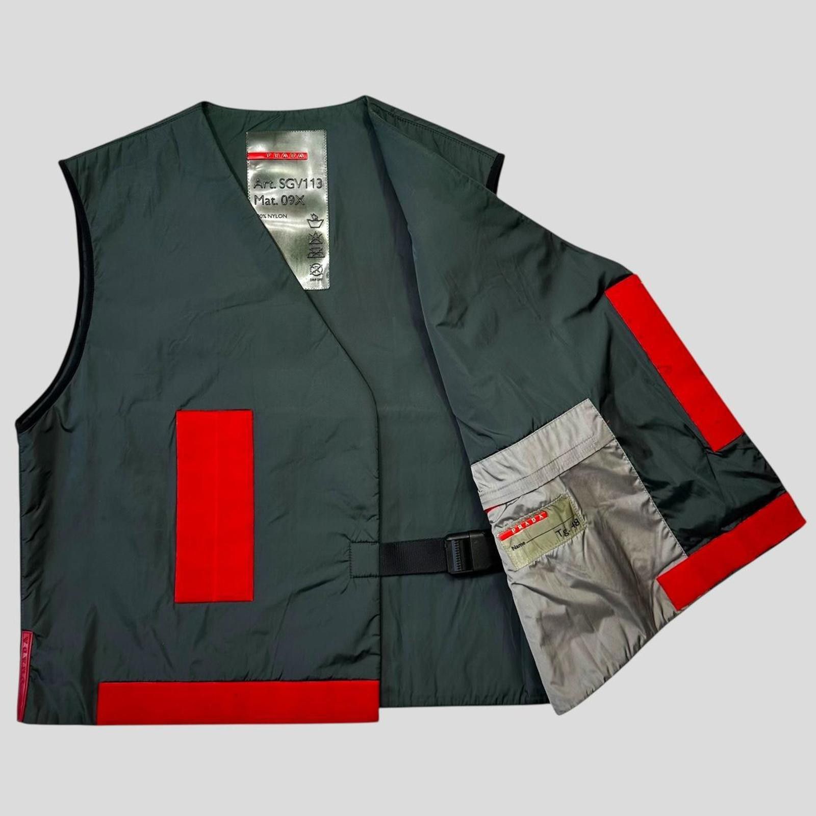 Prada Prada Sport SS99 Nylon Padded Utility Vest - IT48 (M) Size US M / EU 48-50 / 2 - 3 Thumbnail